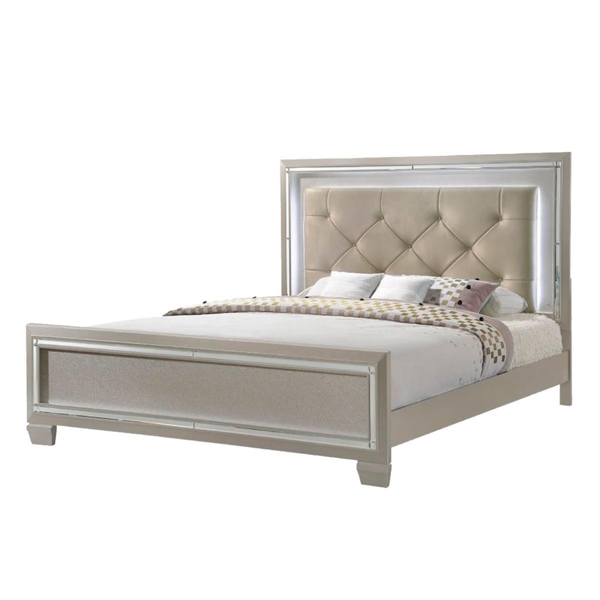 Mayberry Hill Platinum Youth 4 Piece Full Bedroom Set in Platinum, , large
