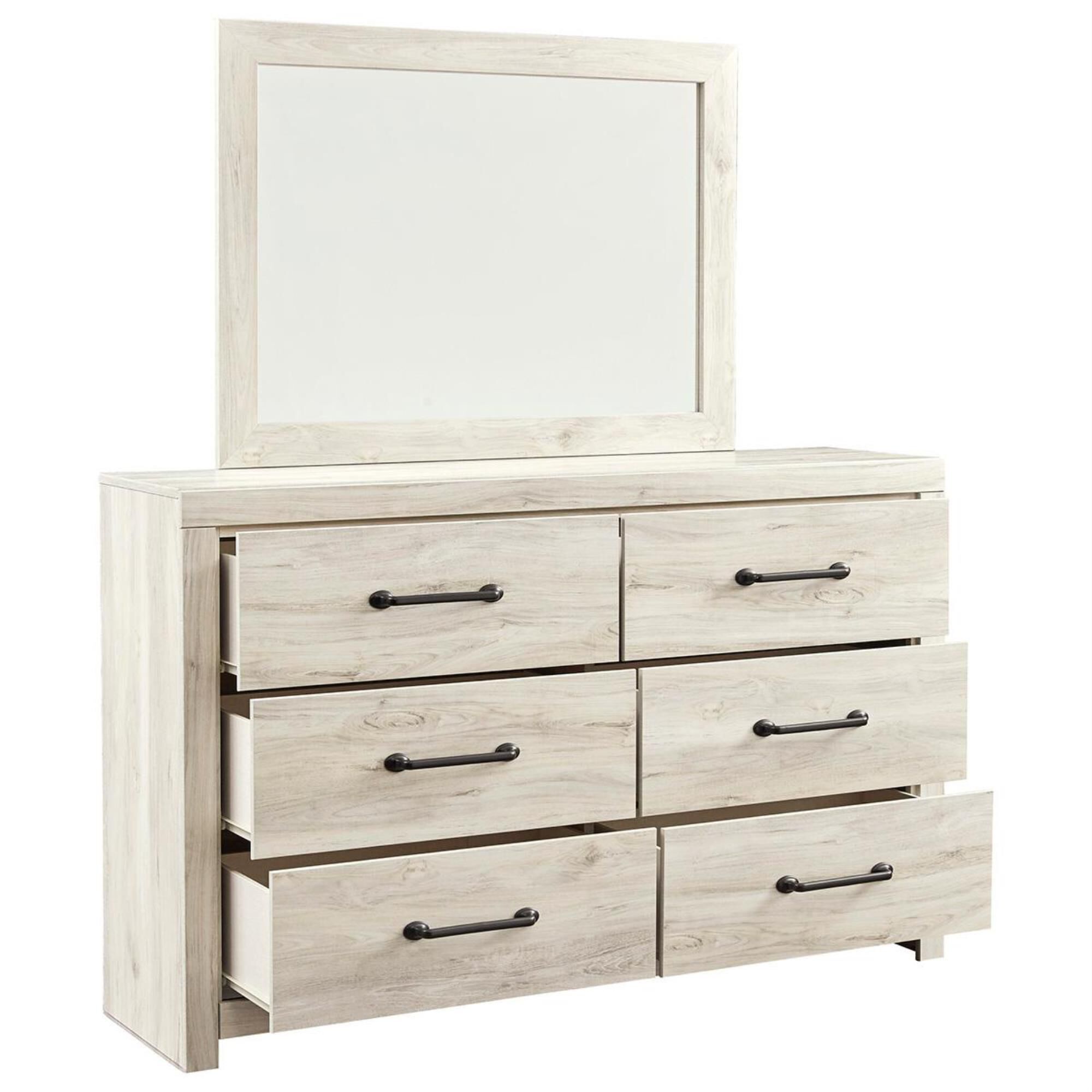 Signature Design by Ashley Cambeck Dresser and Mirror in Whitewash, , large