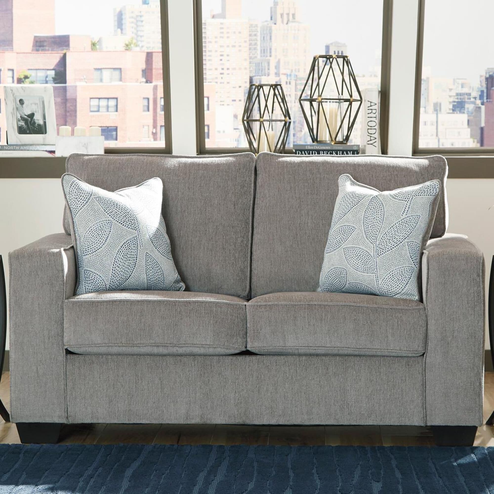 Signature Design by Ashley Altari Loveseat in Alloy, , large