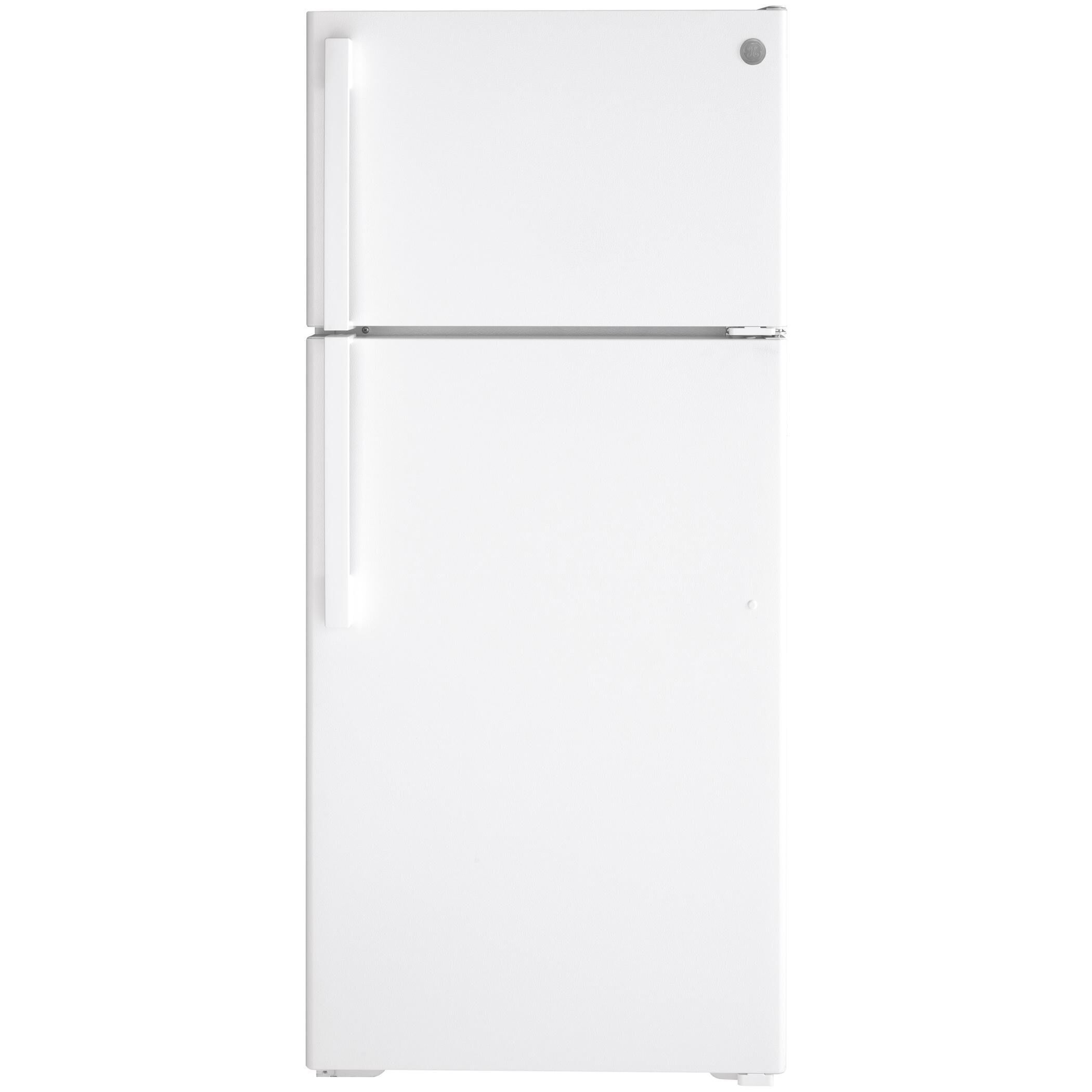 GE Appliances 16.6 Cu Ft. Top Freezer Refrigerator in White, , large