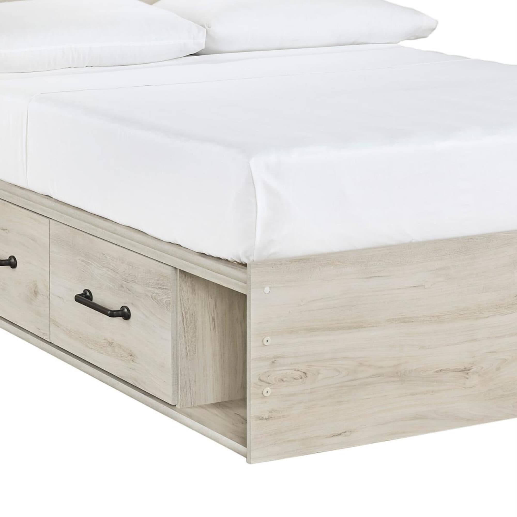 Signature Design by Ashley Cambeck Full Dual Storage Bed in Whitewash, , large