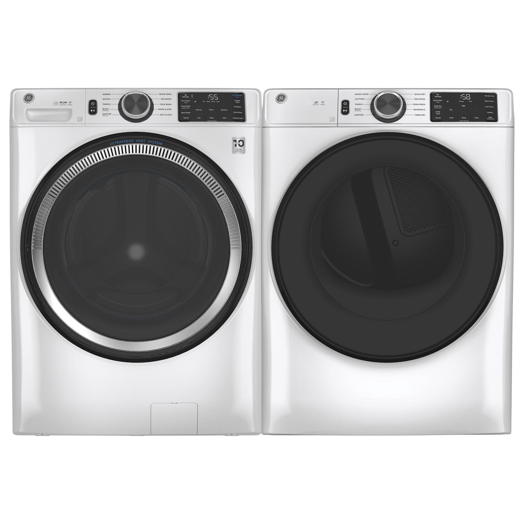 GE Appliances 7.8 Cu. Ft. Electric Dryer in White, , large