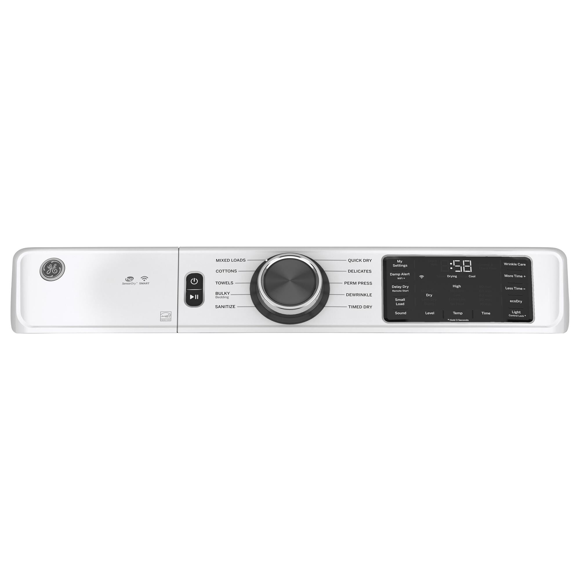 GE Appliances 7.8 Cu. Ft. Electric Dryer in White, , large
