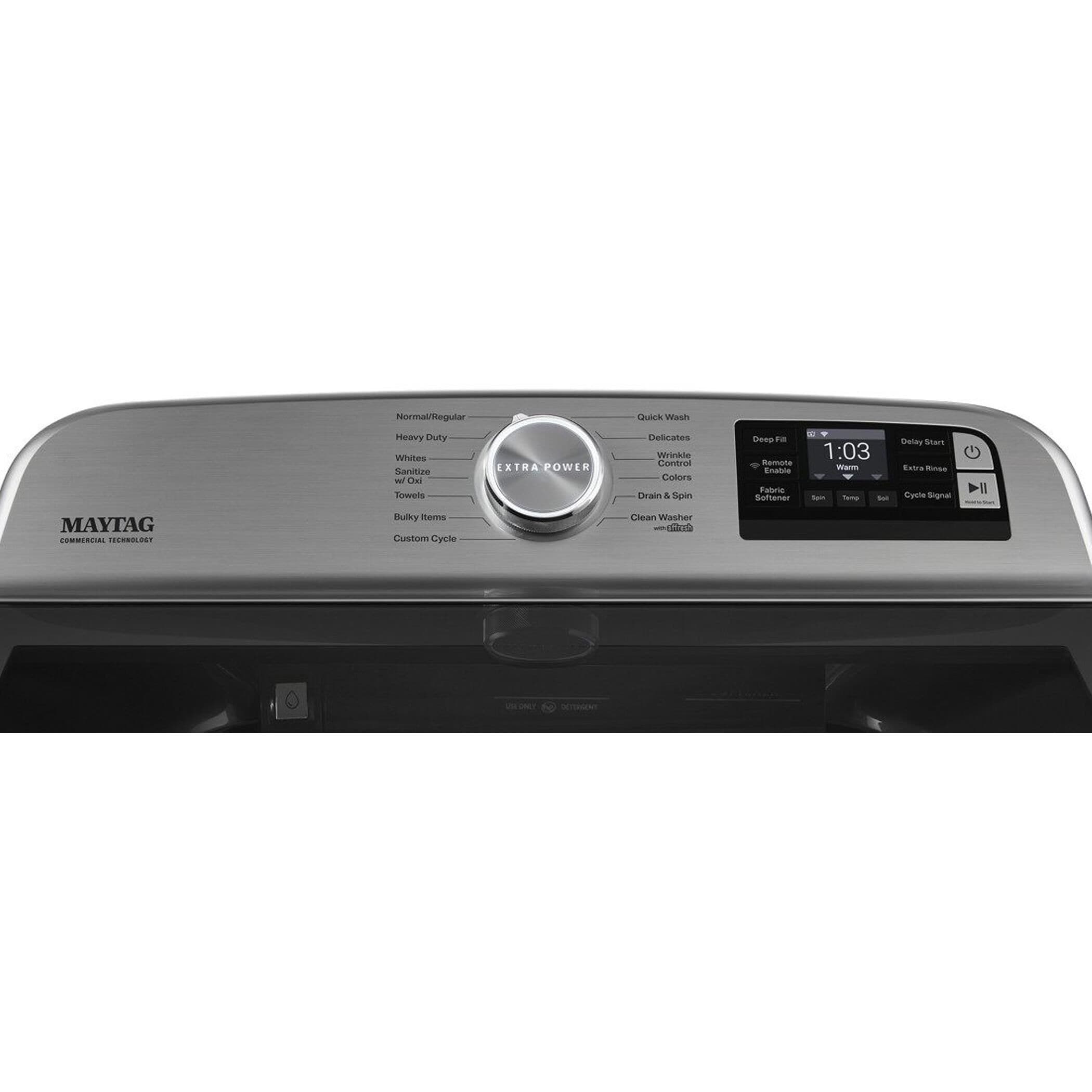 Maytag 5.2 Cu. Ft. Top Load Washer with Agitator in Metallic Slate, , large