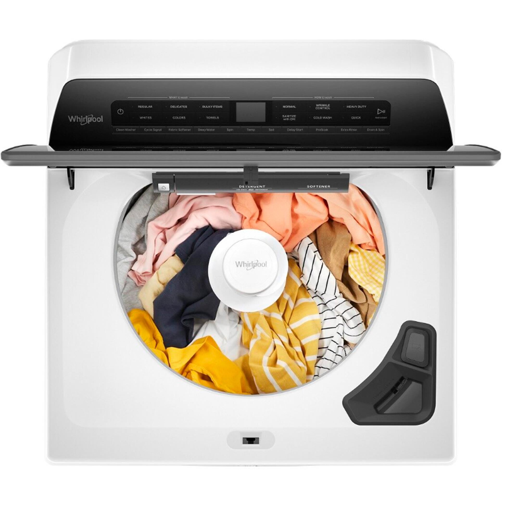 Whirlpool 4.7 Cu. Ft. Top Load Washer with Agitator in White, , large