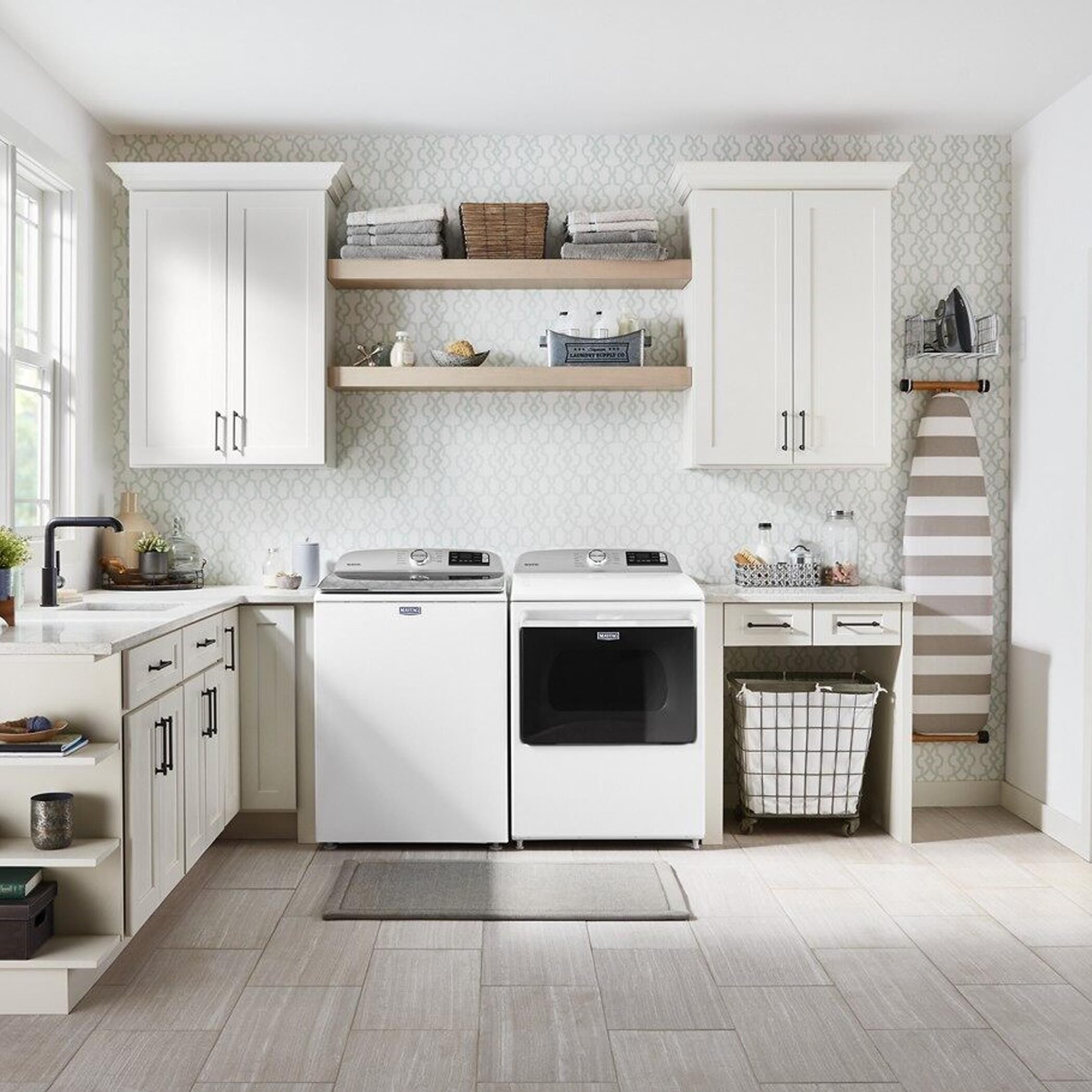 Maytag 7.4 Cu. Ft. Front Load Gas Dryer Smart Capable with Extra Power Button in White, , large