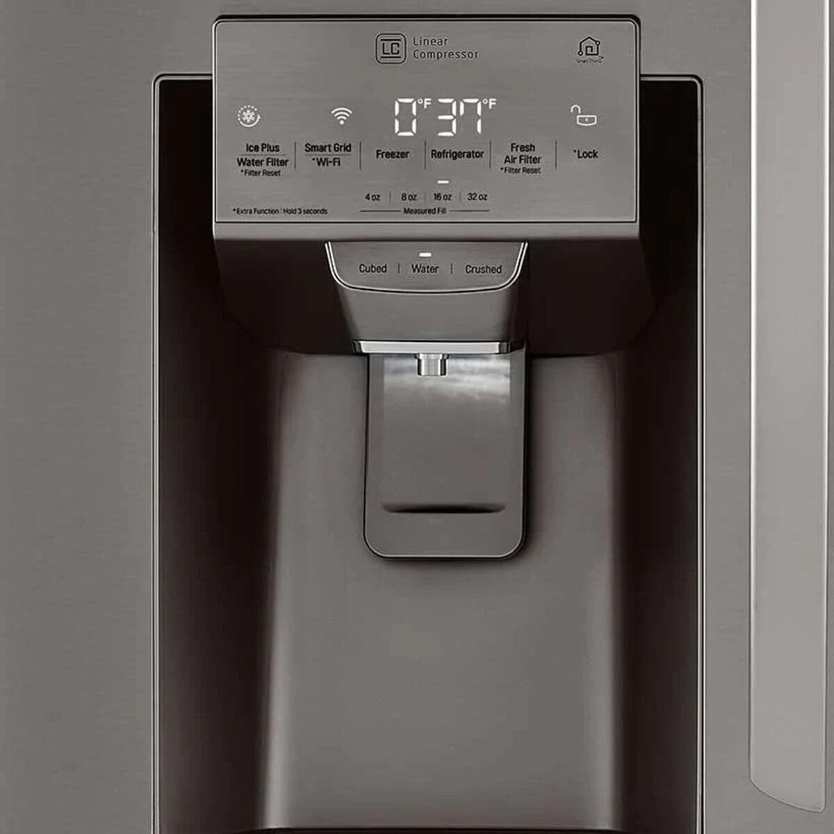 LG Appliance 30 Cu. Ft. Smart wi-fi Enabled Refrigerator with Craft Ice™ Maker in Black Stainless Steel, , large