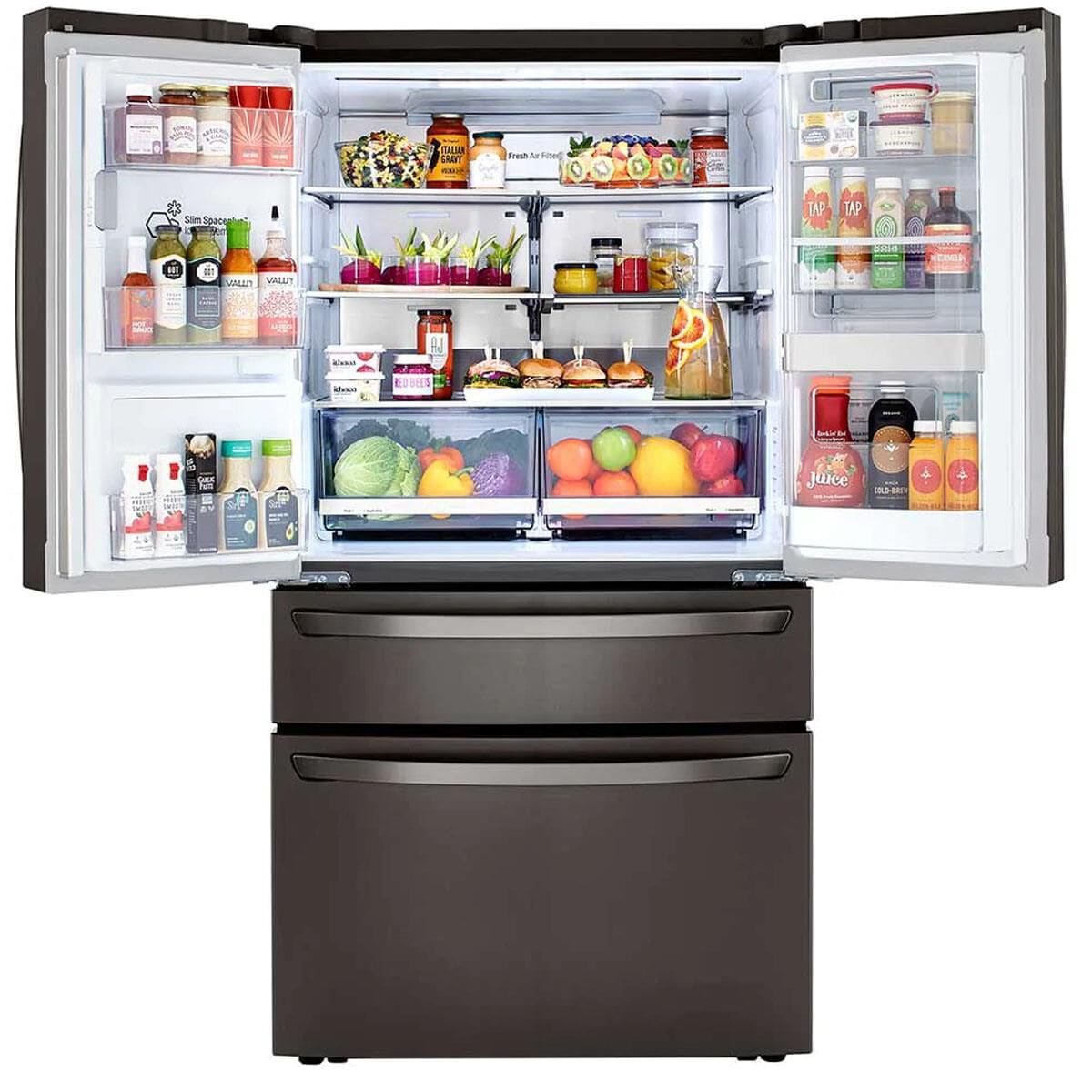 LG Appliance 30 Cu. Ft. Smart wi-fi Enabled Refrigerator with Craft Ice™ Maker in Black Stainless Steel, , large