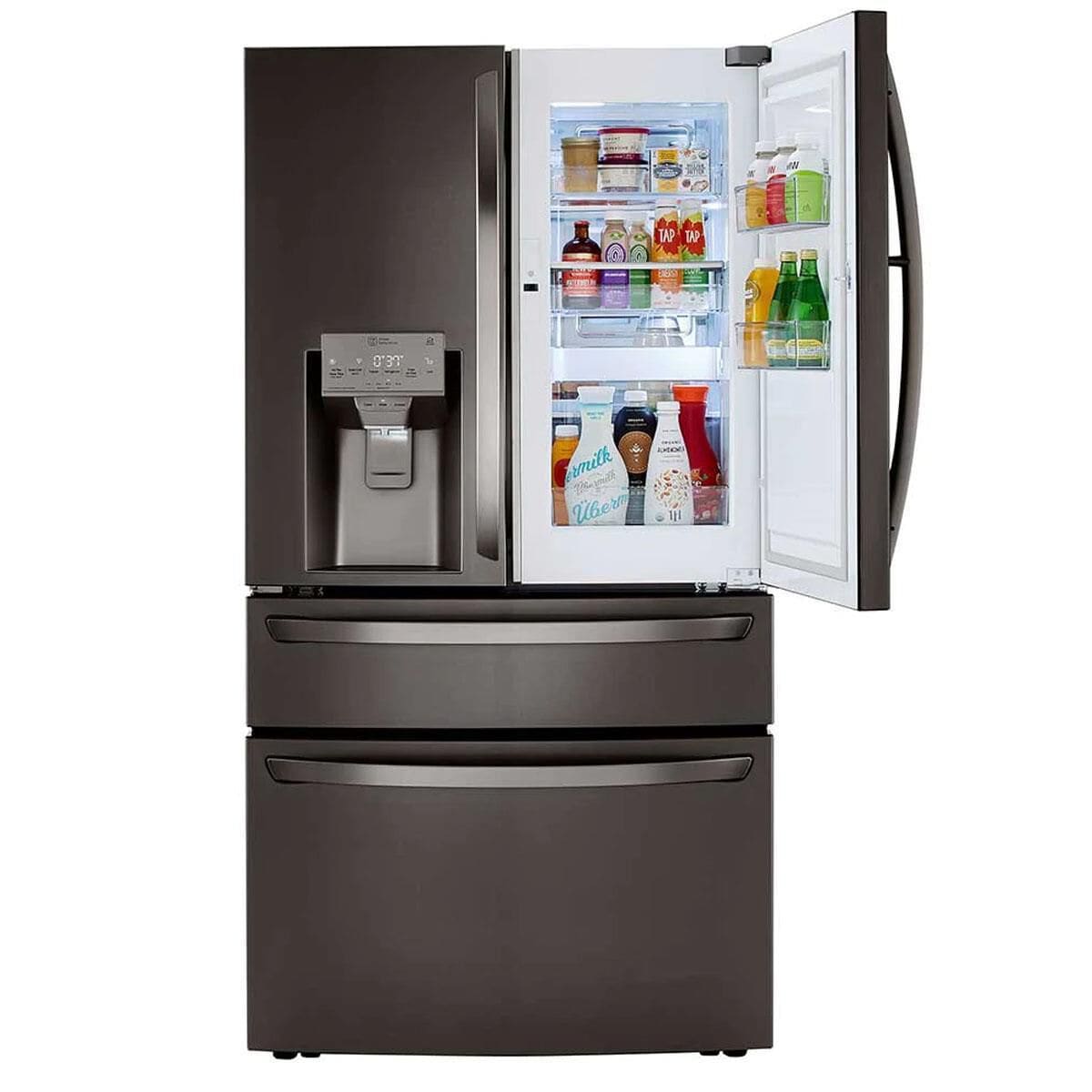 LG Appliance 30 Cu. Ft. Smart wi-fi Enabled Refrigerator with Craft Ice™ Maker in Black Stainless Steel, , large