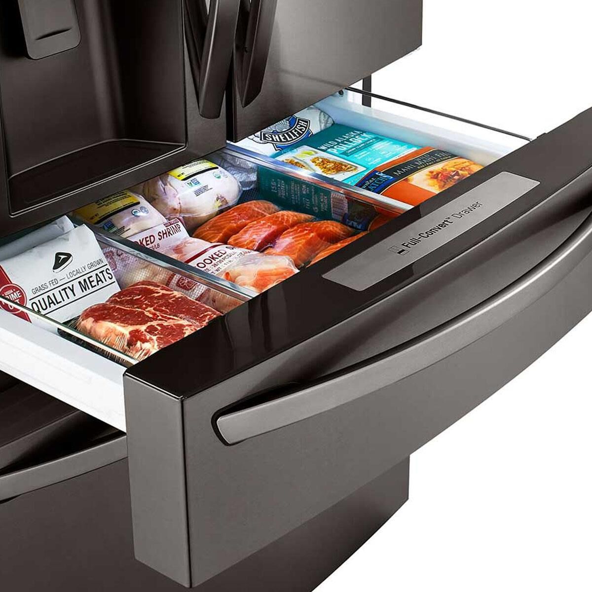 LG Appliance 30 Cu. Ft. Smart wi-fi Enabled Refrigerator with Craft Ice™ Maker in Black Stainless Steel, , large
