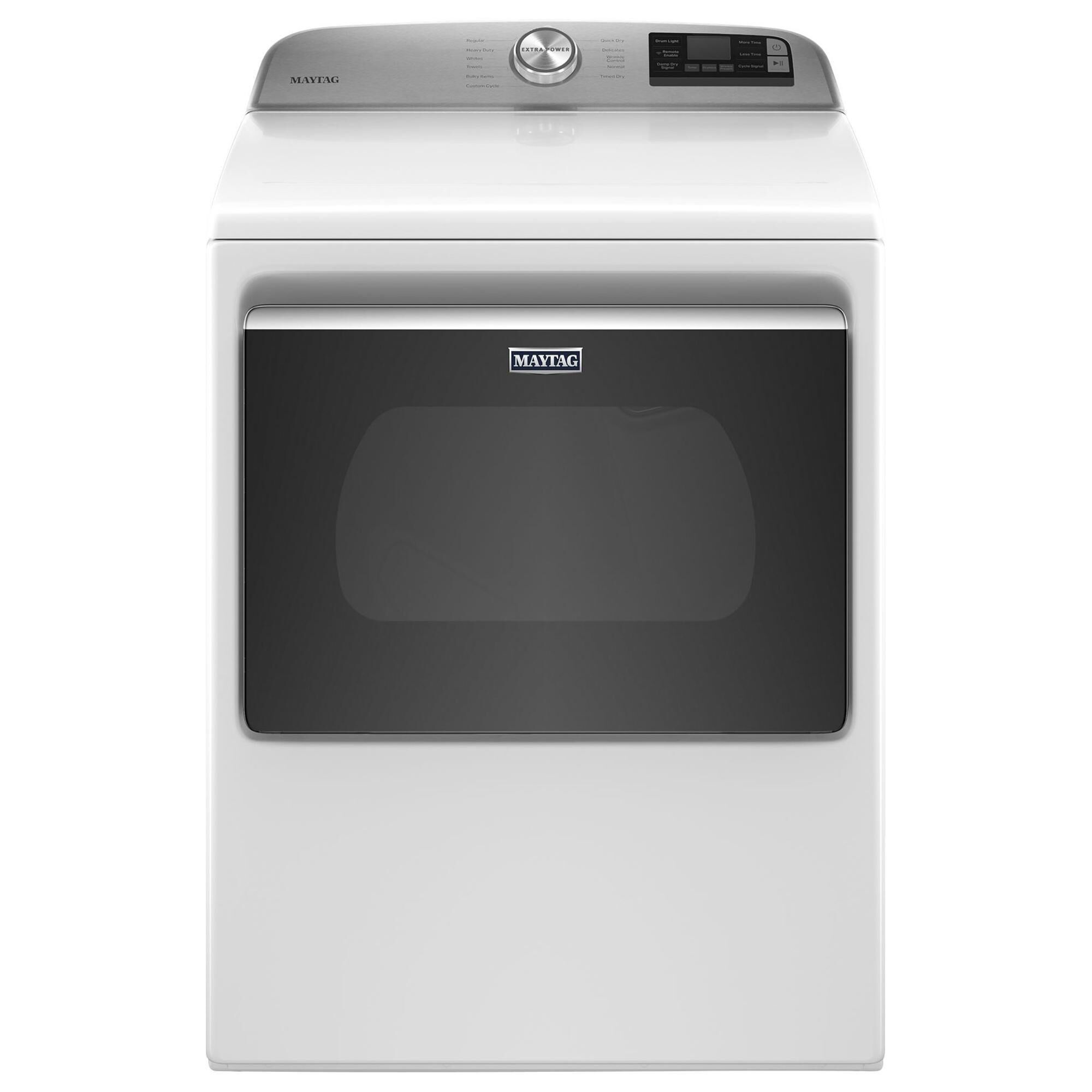 Maytag 5.4 Cu. Ft. Top Load Washer and 7.4 Cu. Ft. Gas Dryer with WiFi Laundry Pair in White, , large