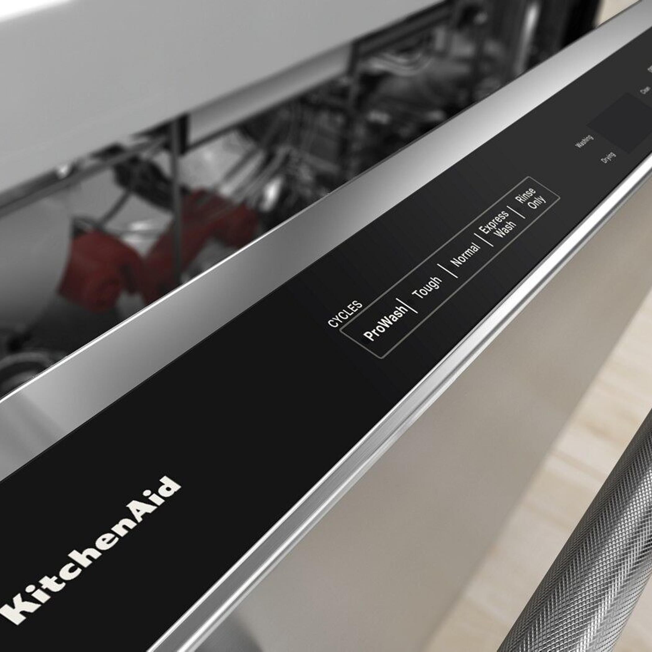 KitchenAid 24" Built-In Bar Handle Dishwasher with FreeFlex 3rd Rack and LED Interior Light in PrintShield Stainless Steel, , large