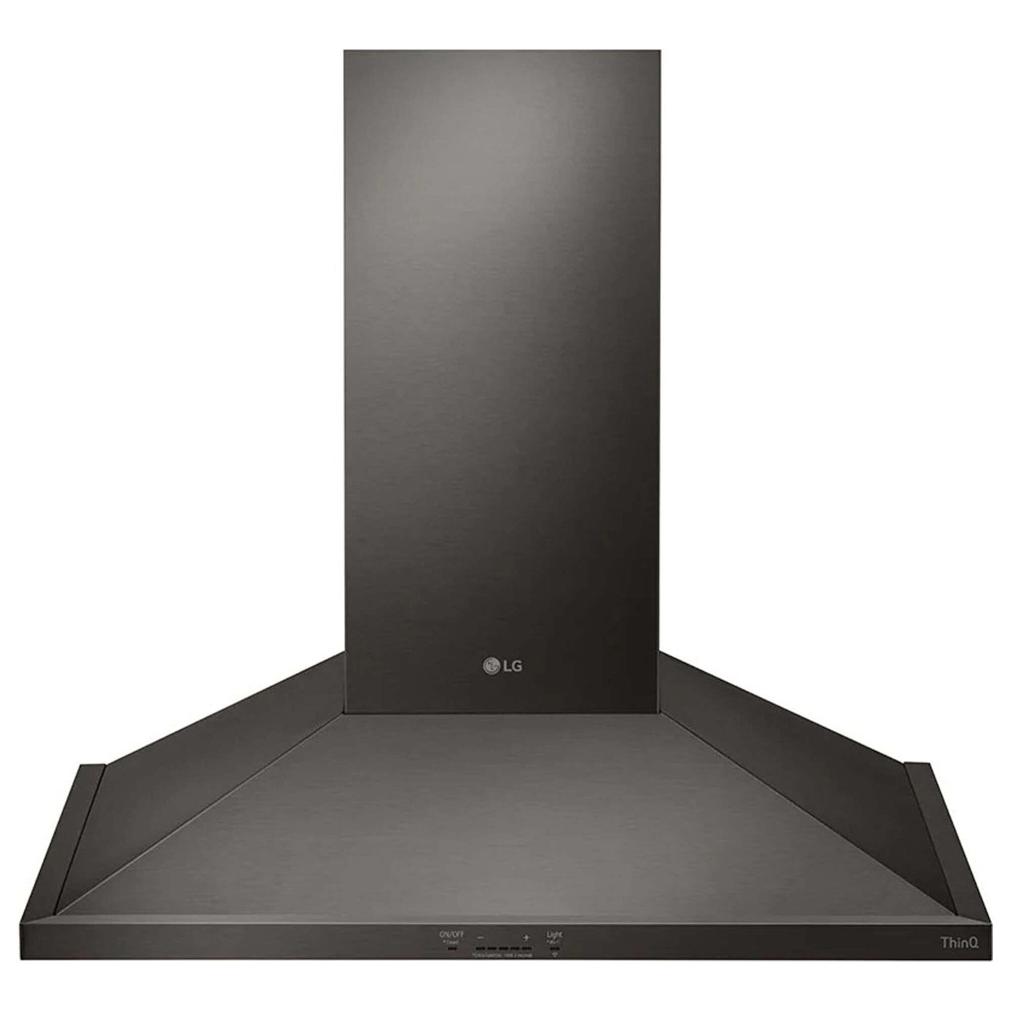 LG 36" Wall Mount Chimney Hood with 600 CFM Blower in Black Stainless Steel, , large