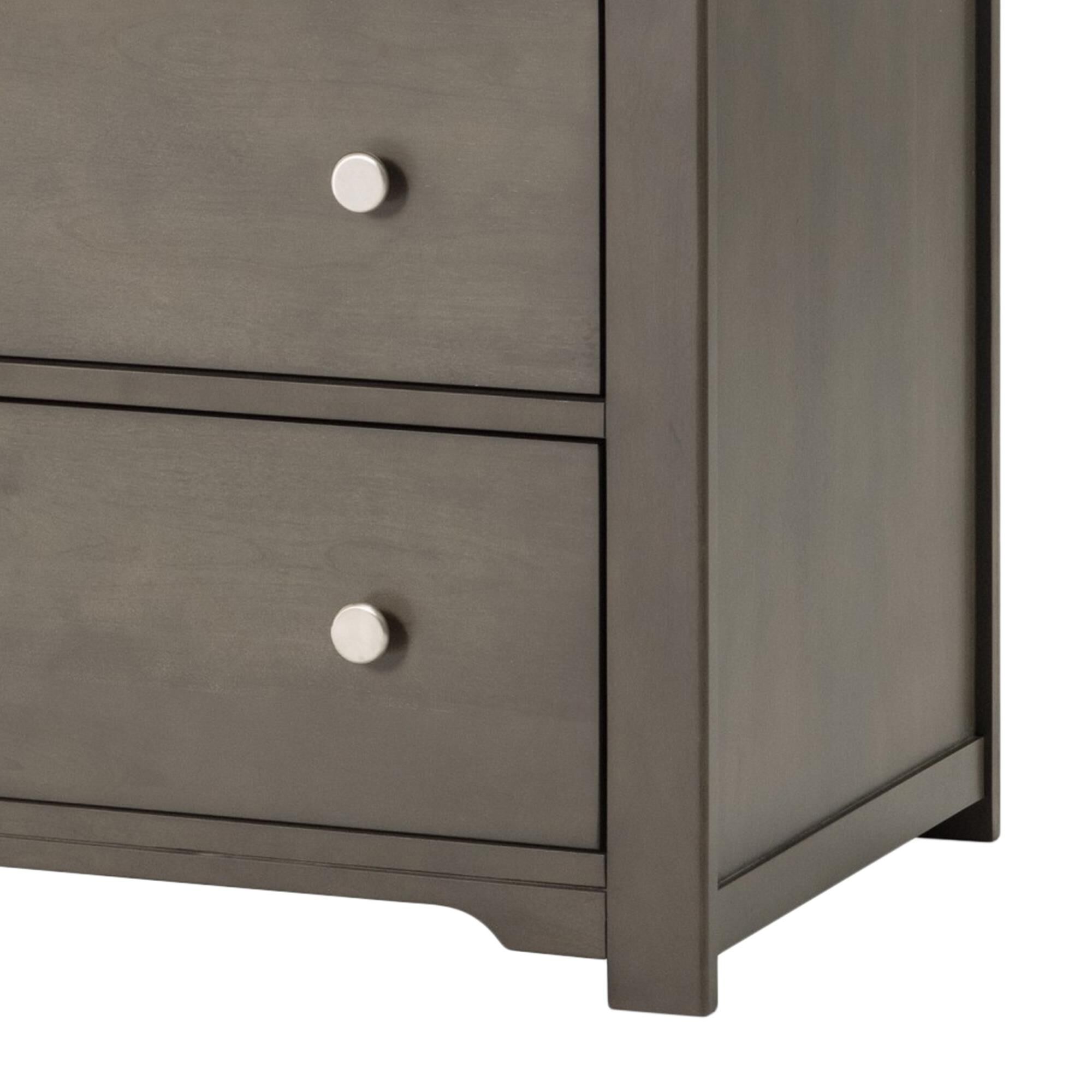 Foundations Worldwide Hampton 3 Piece Arch Top Nursery Set in Dapper Gray, , large