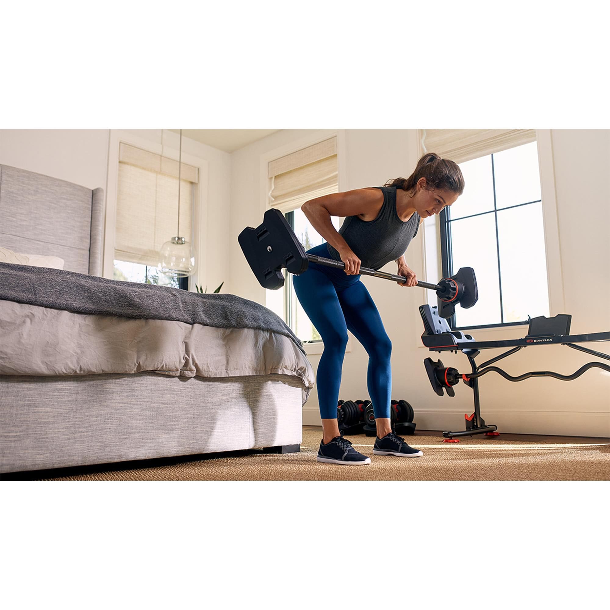 Bowflex SelectTech 2080 Barbell with Curl Bar, , large