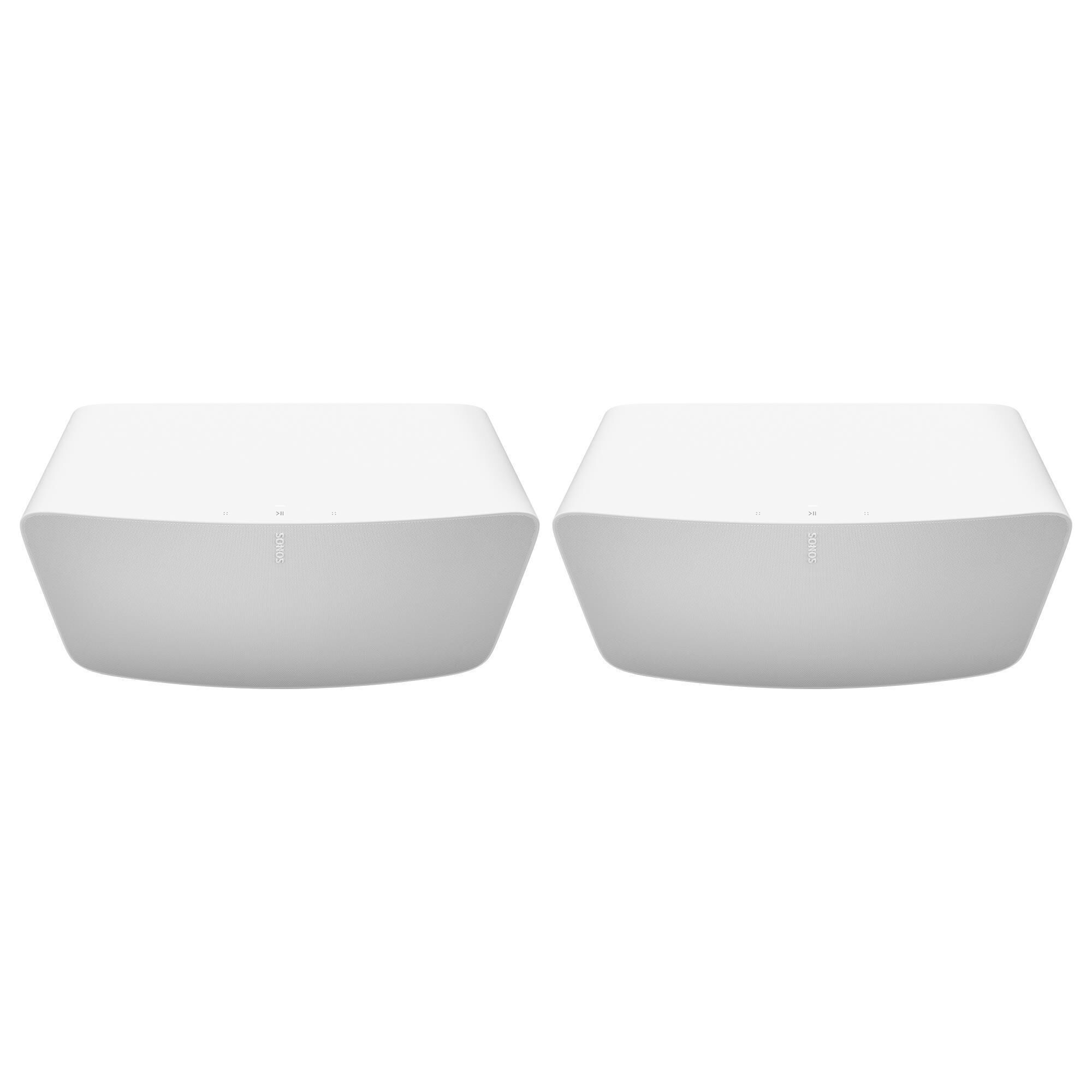 SONOS FIVE Wireless Smart Speaker in White - Set of 2, , large