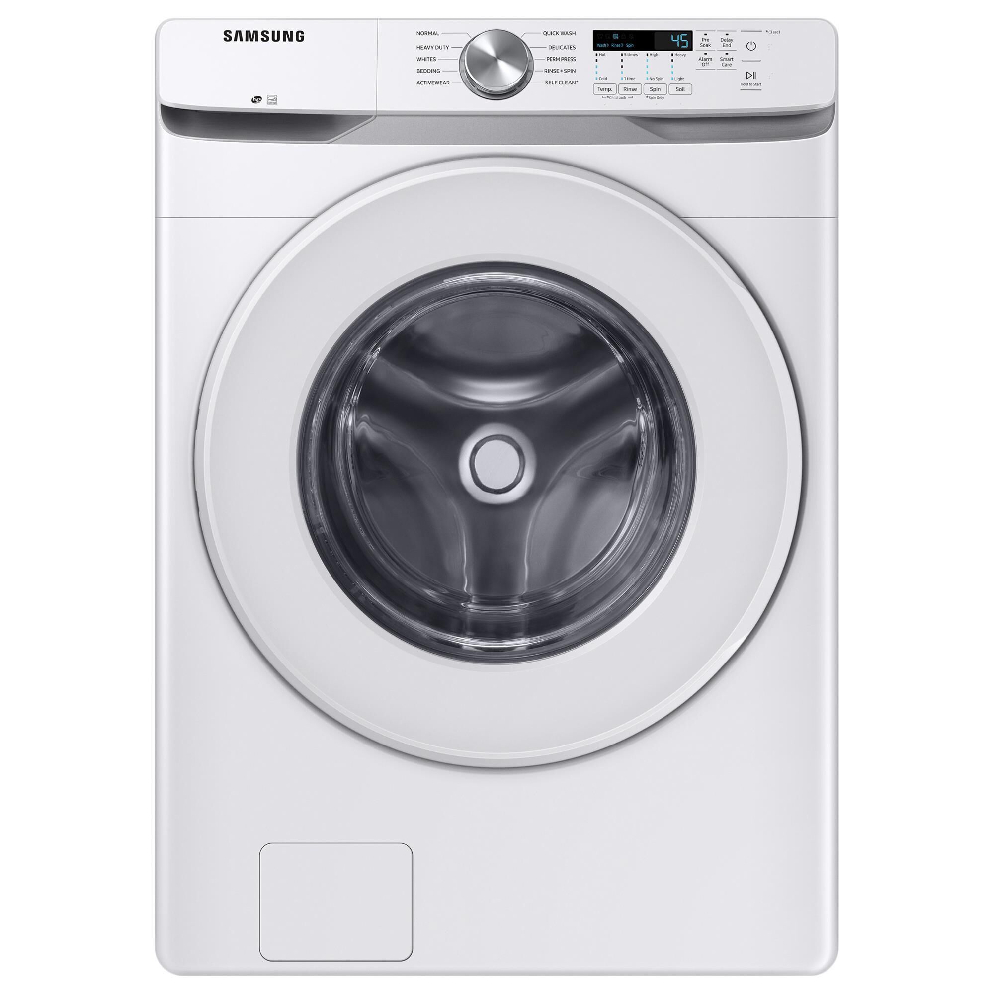 Samsung 4.5 Cu. Ft. Front Load Washer with Shallow Depth in White, , large