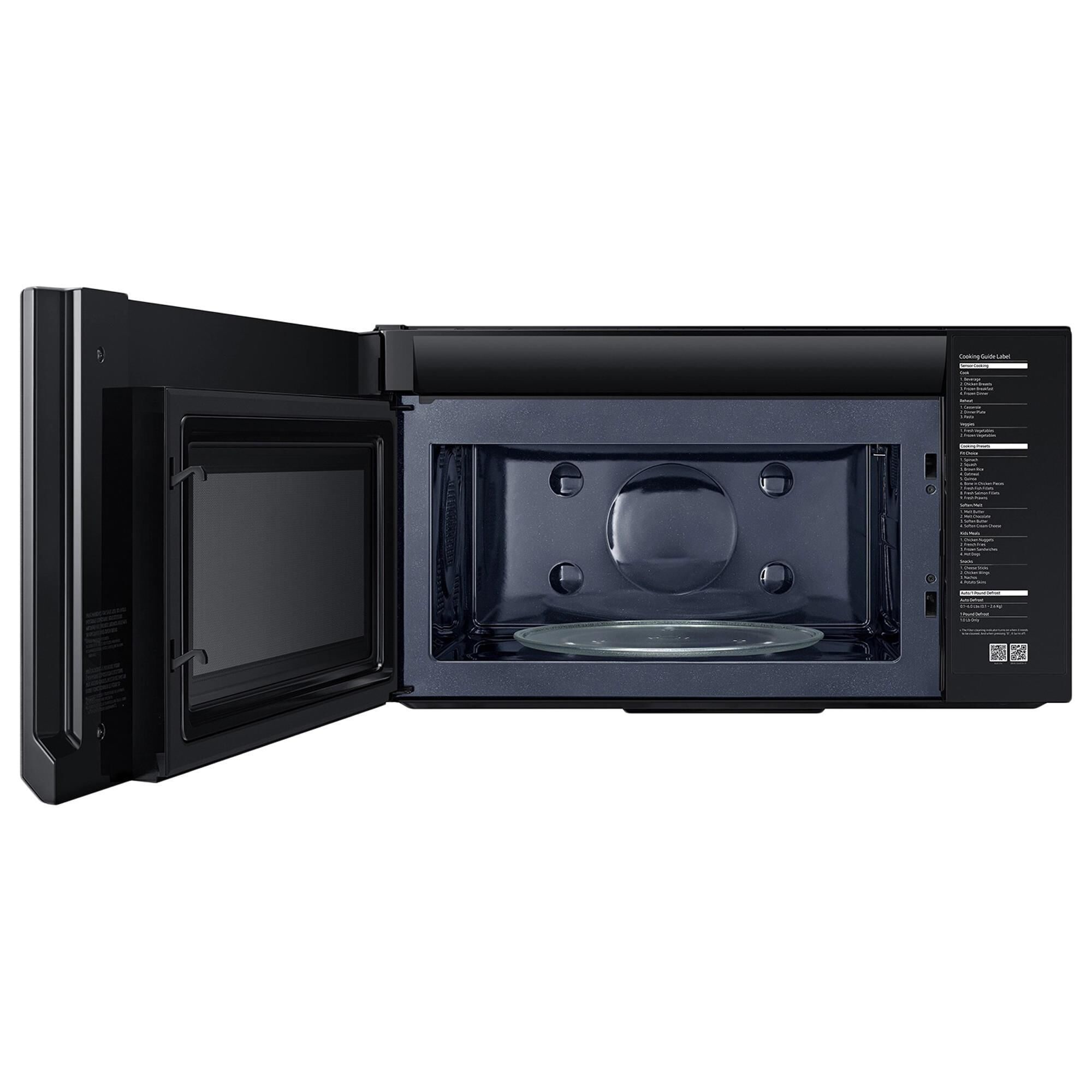 Samsung 1.7 Cu. Ft. Over-the-Range Microwave with Convection in Black Stainless Steel, , large