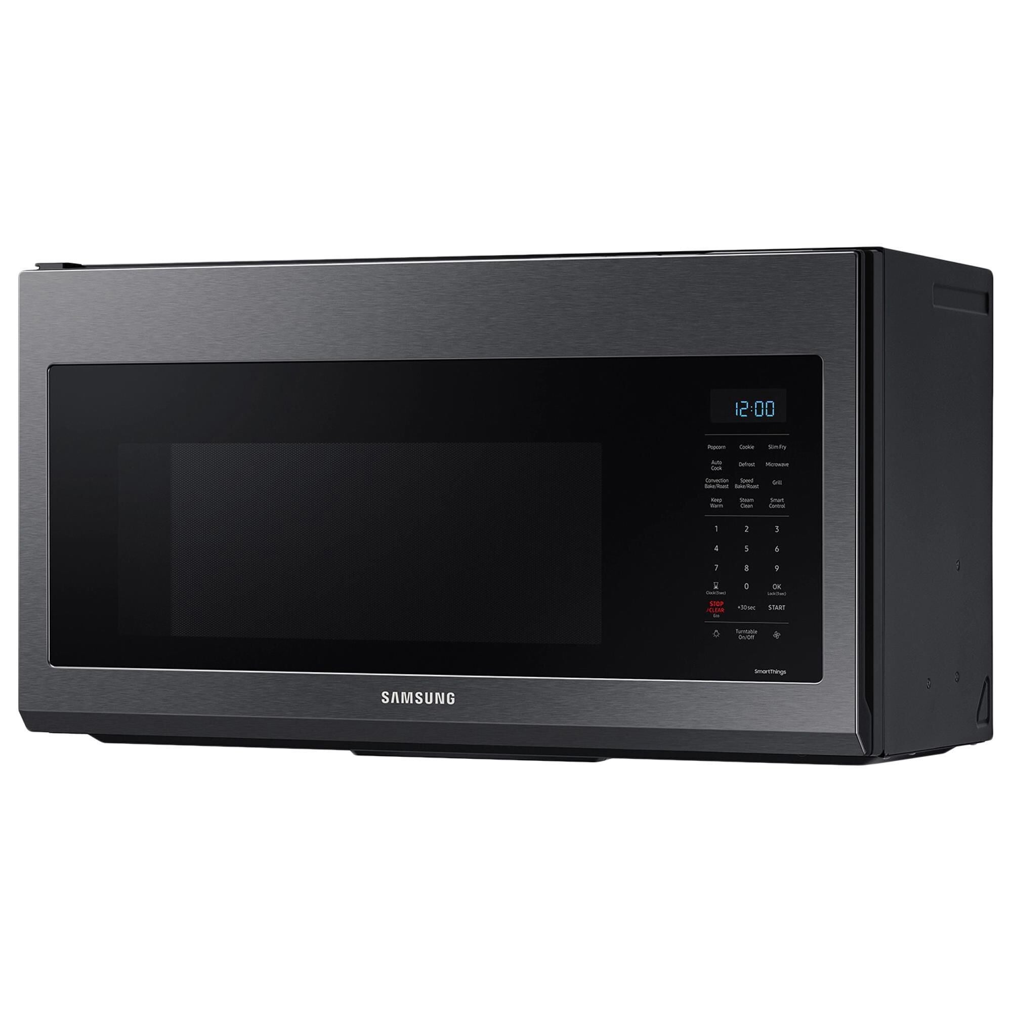 Samsung 1.7 Cu. Ft. Over-the-Range Microwave with Convection in Black Stainless Steel, , large