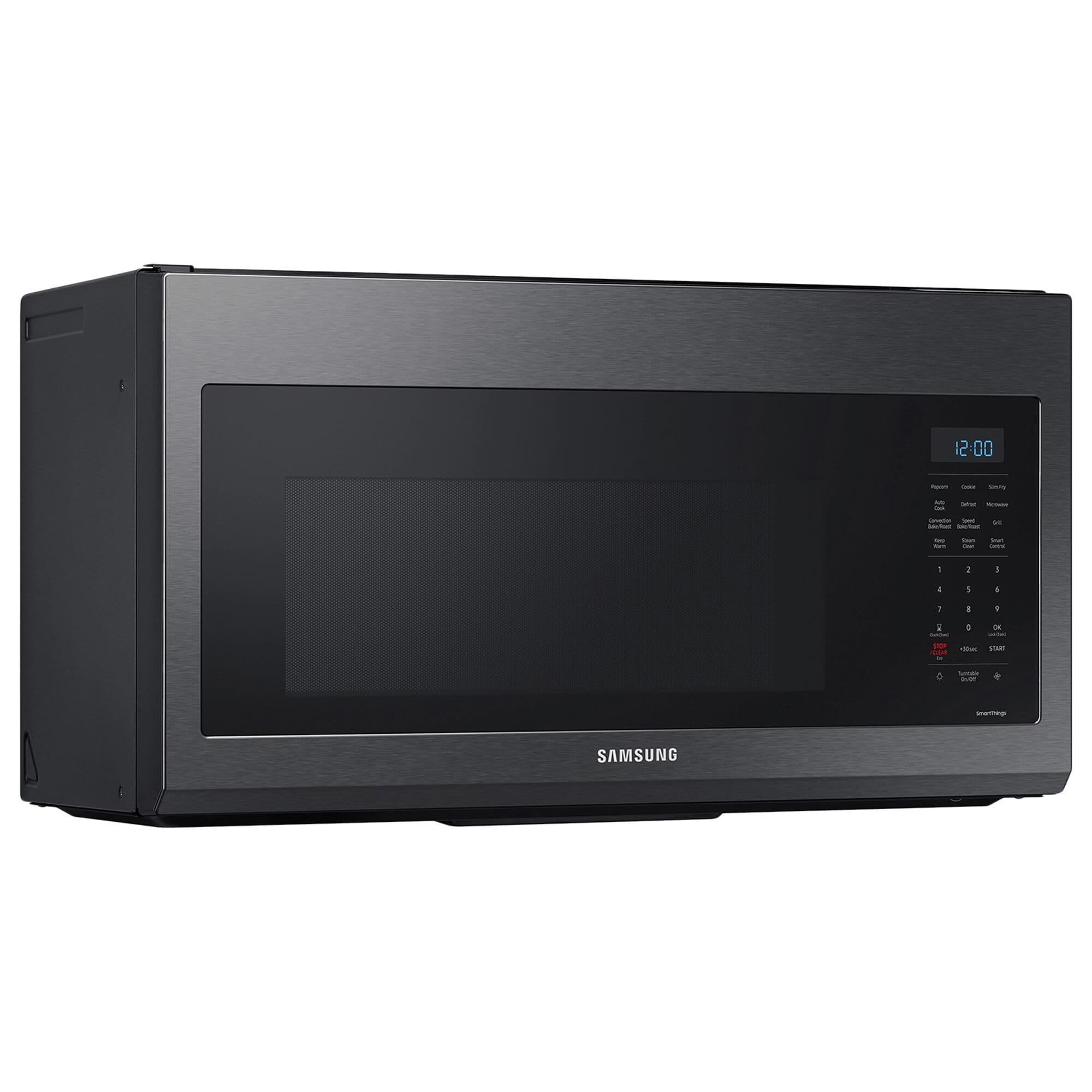 Samsung 1.7 Cu. Ft. Over-the-Range Microwave with Convection in Black Stainless Steel, , large