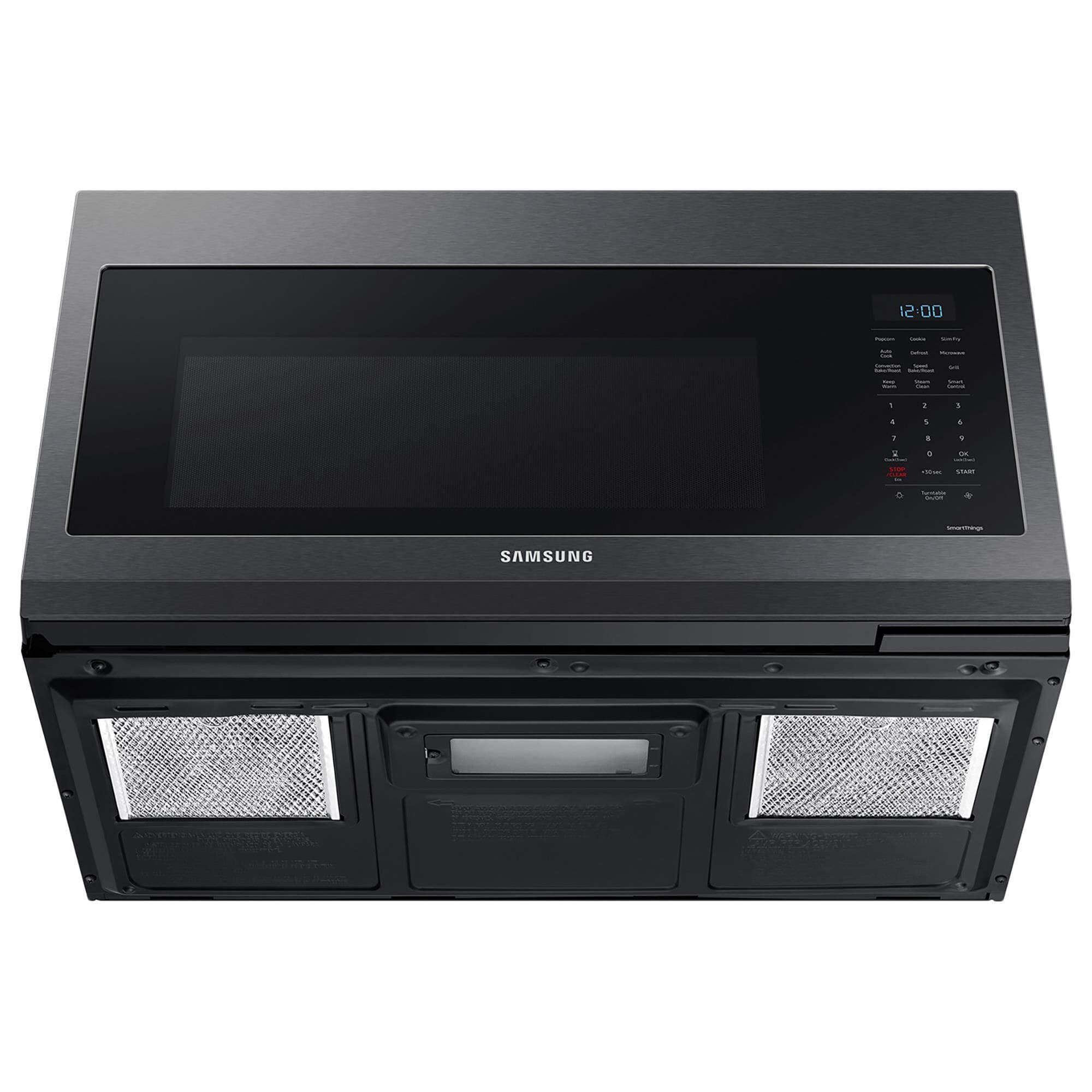 Samsung 1.7 Cu. Ft. Over-the-Range Microwave with Convection in Black Stainless Steel, , large