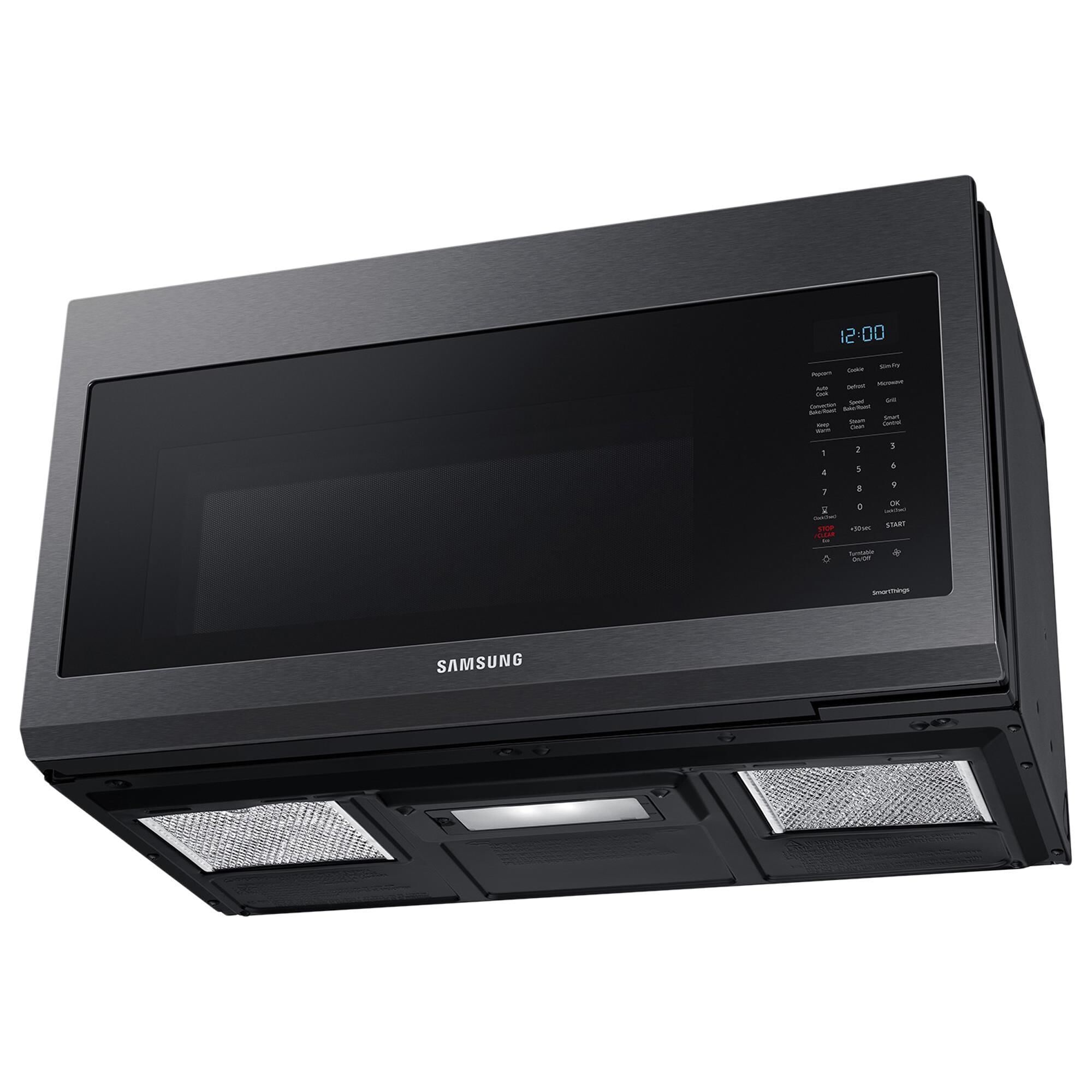 Samsung 1.7 Cu. Ft. Over-the-Range Microwave with Convection in Black Stainless Steel, , large