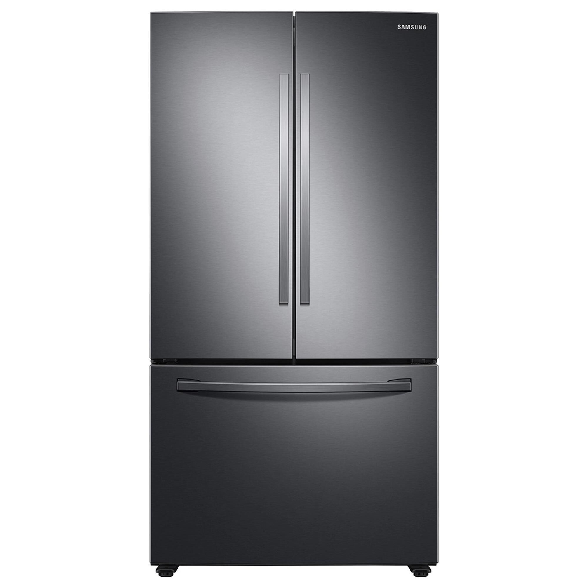 Samsung 28 Cu. Ft. 3-Door French Door Refrigerator in Fingerprint Resistant Black Stainless Steel, , large
