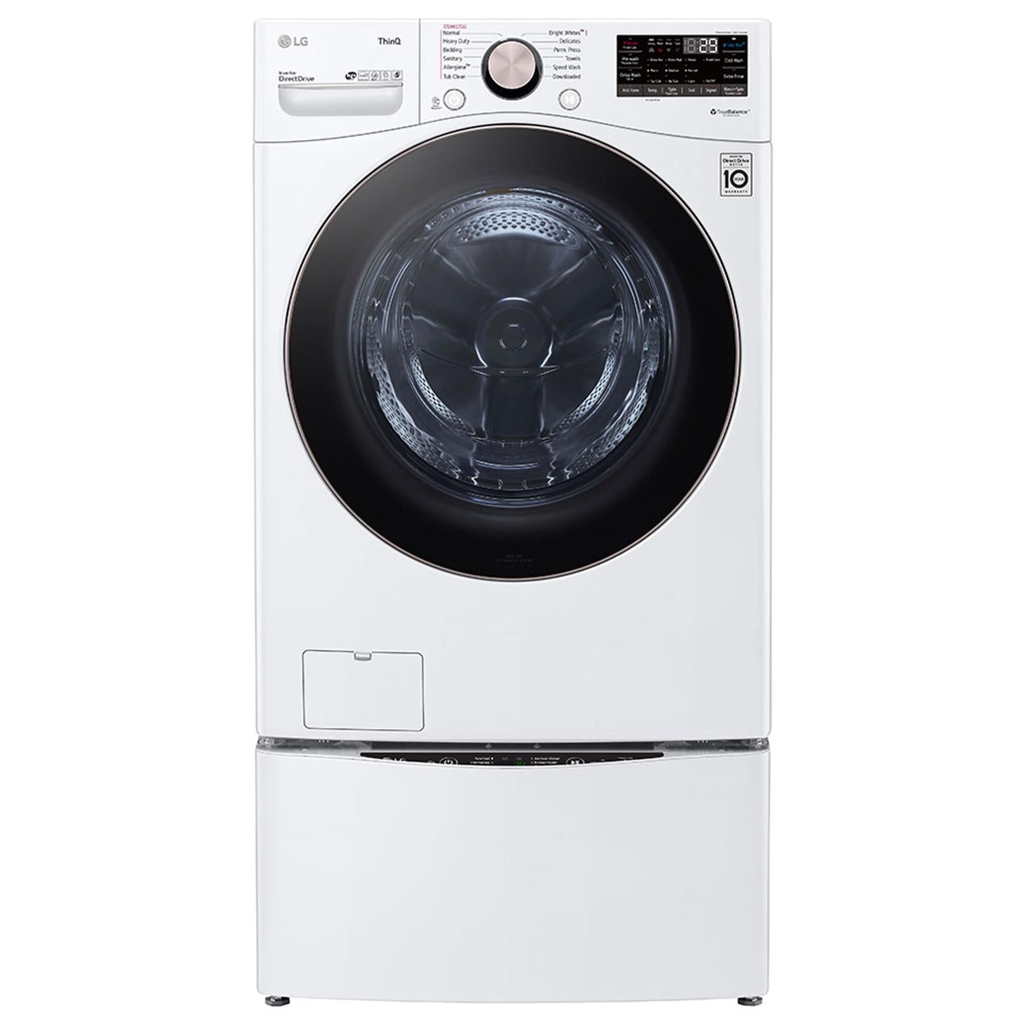 LG 4.5 Cu. Ft. Front Load Washer with TurboWash 360 in White, , large