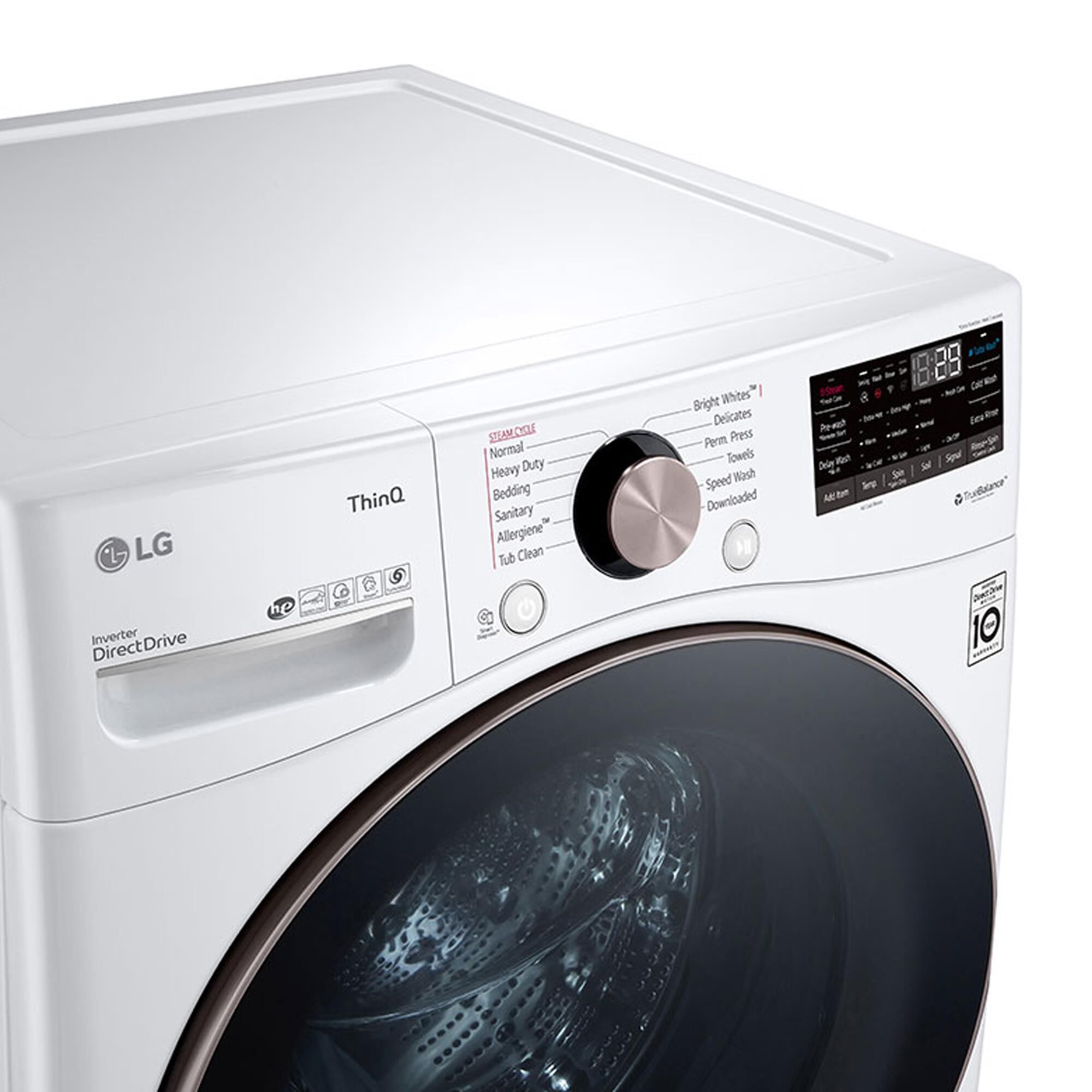 LG 4.5 Cu. Ft. Front Load Washer with TurboWash 360 in White, , large