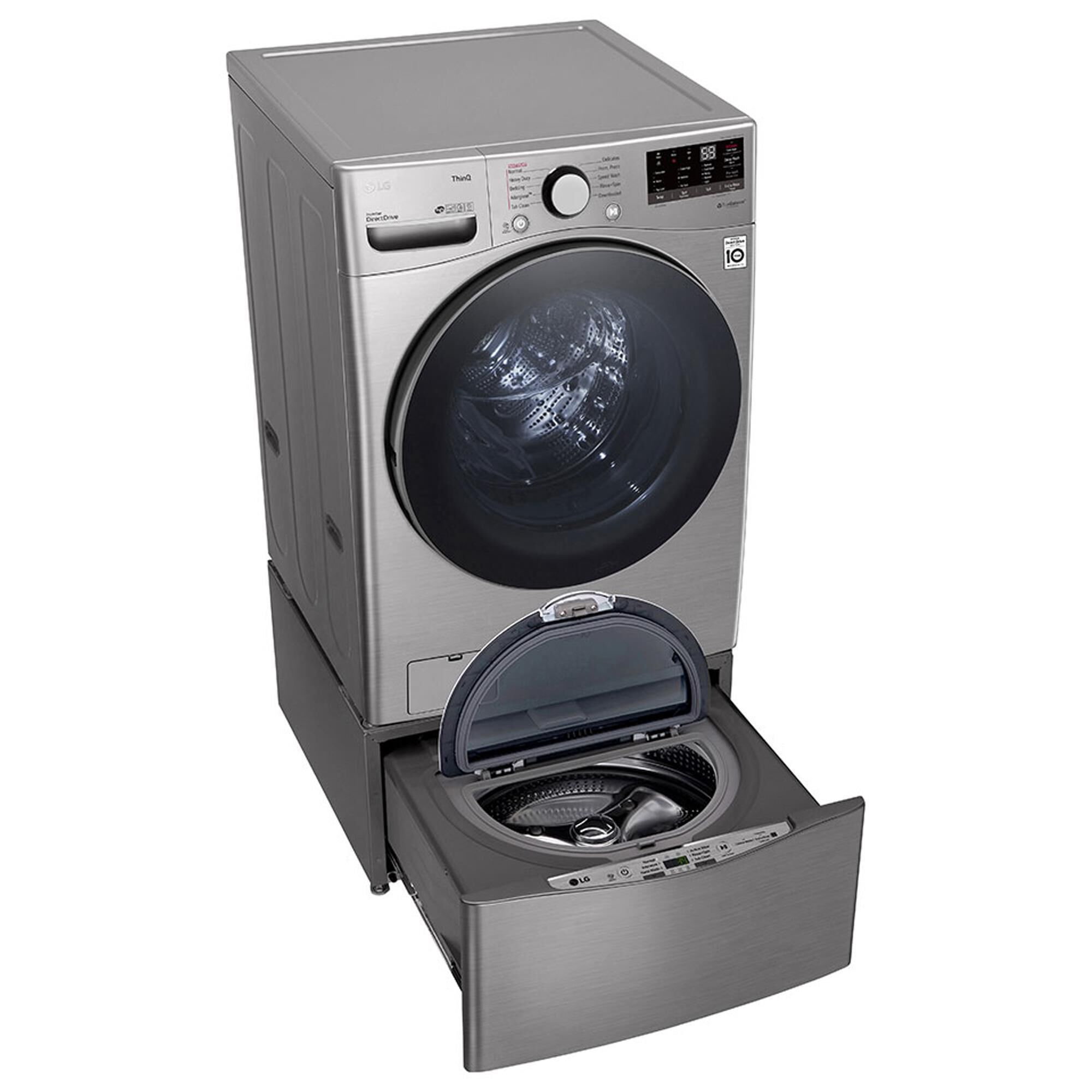 LG 4.5 Cu. Ft. Front Load Washer with Steam Technology in Graphite Steel, , large