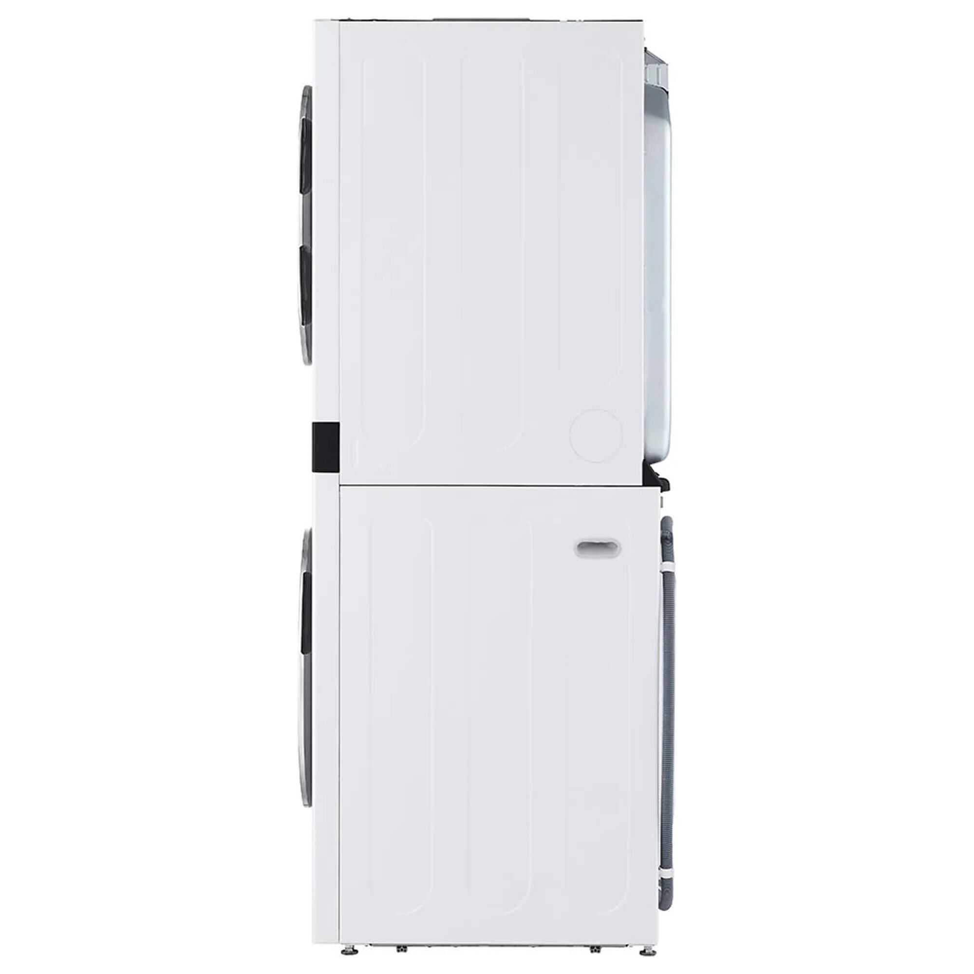 LG Single Unit Front Load LG WashTower with Center Control 4.5 Cu. Ft. Washer and 7.4 Cu. Ft. Gas Dryer in White, , large