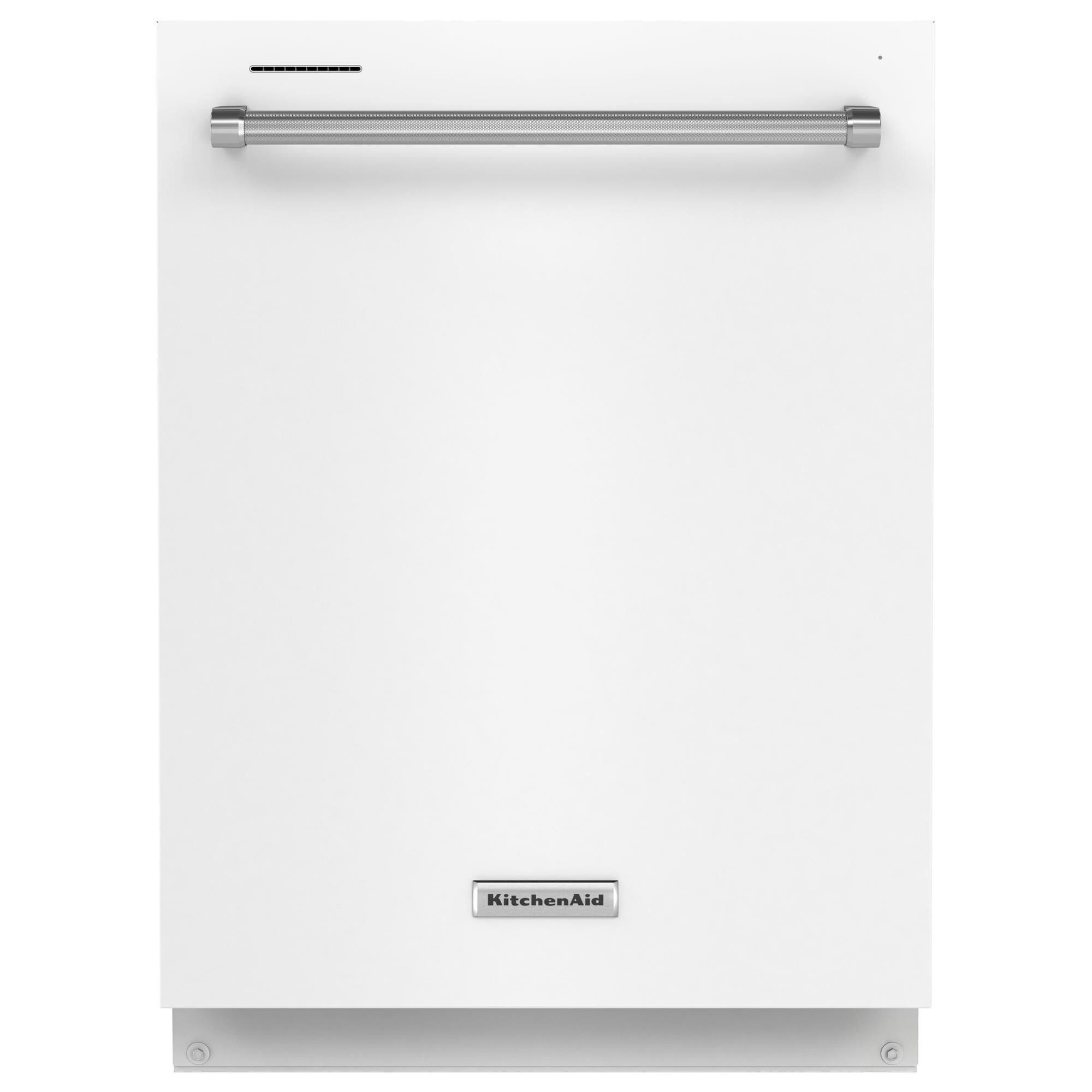 KitchenAid 24" Built-In Bar Handle Dishwasher with 39 Decibel in White, , large