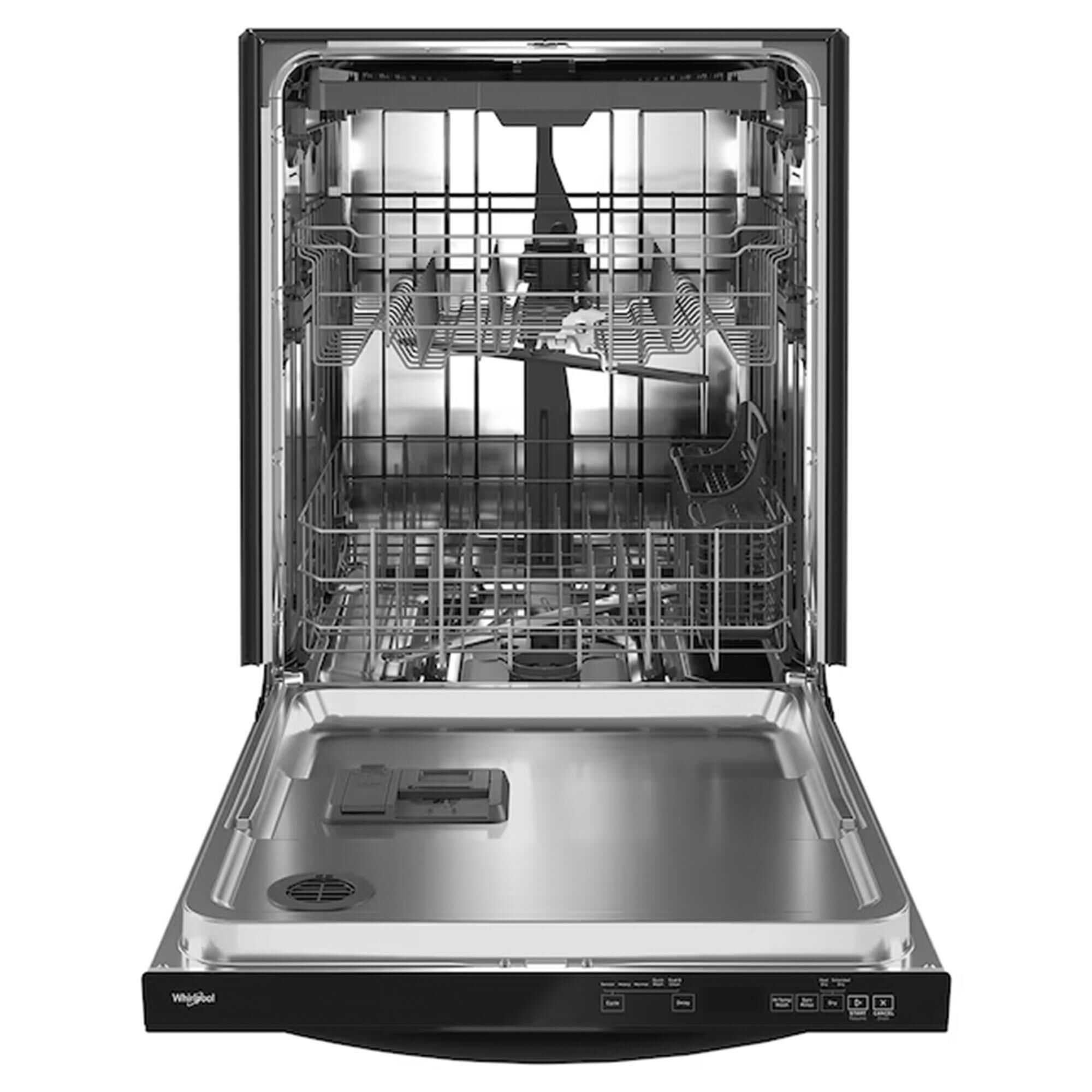 Whirlpool 24" Built-In Bar Handle Dishwasher with 47 Decibel in Black, , large