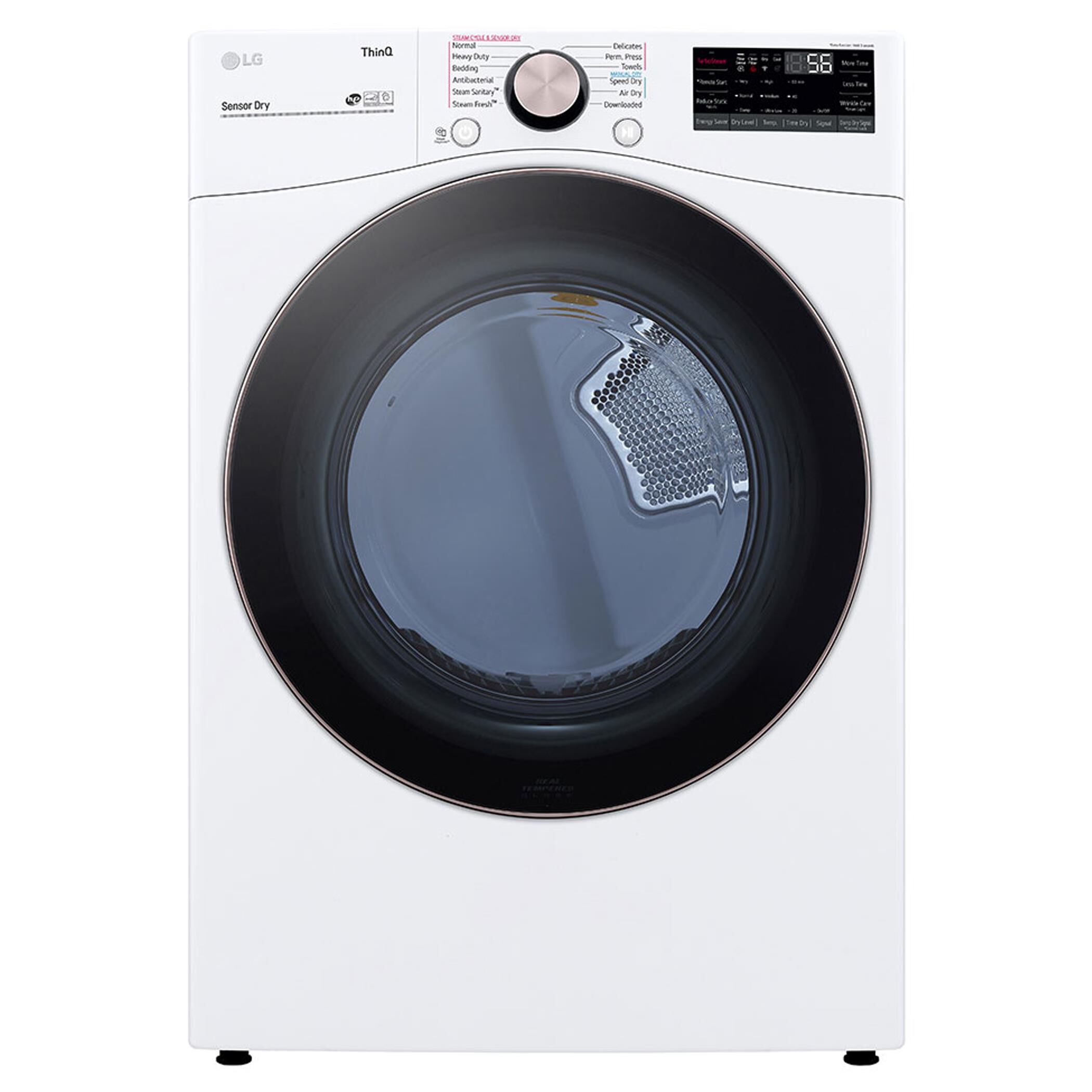 LG 4.5 Cu. Ft. Front Load Washer and 7.4 Cu. Ft. Electric Dryer with TurboWash 360 Laundry Pair in White, , large