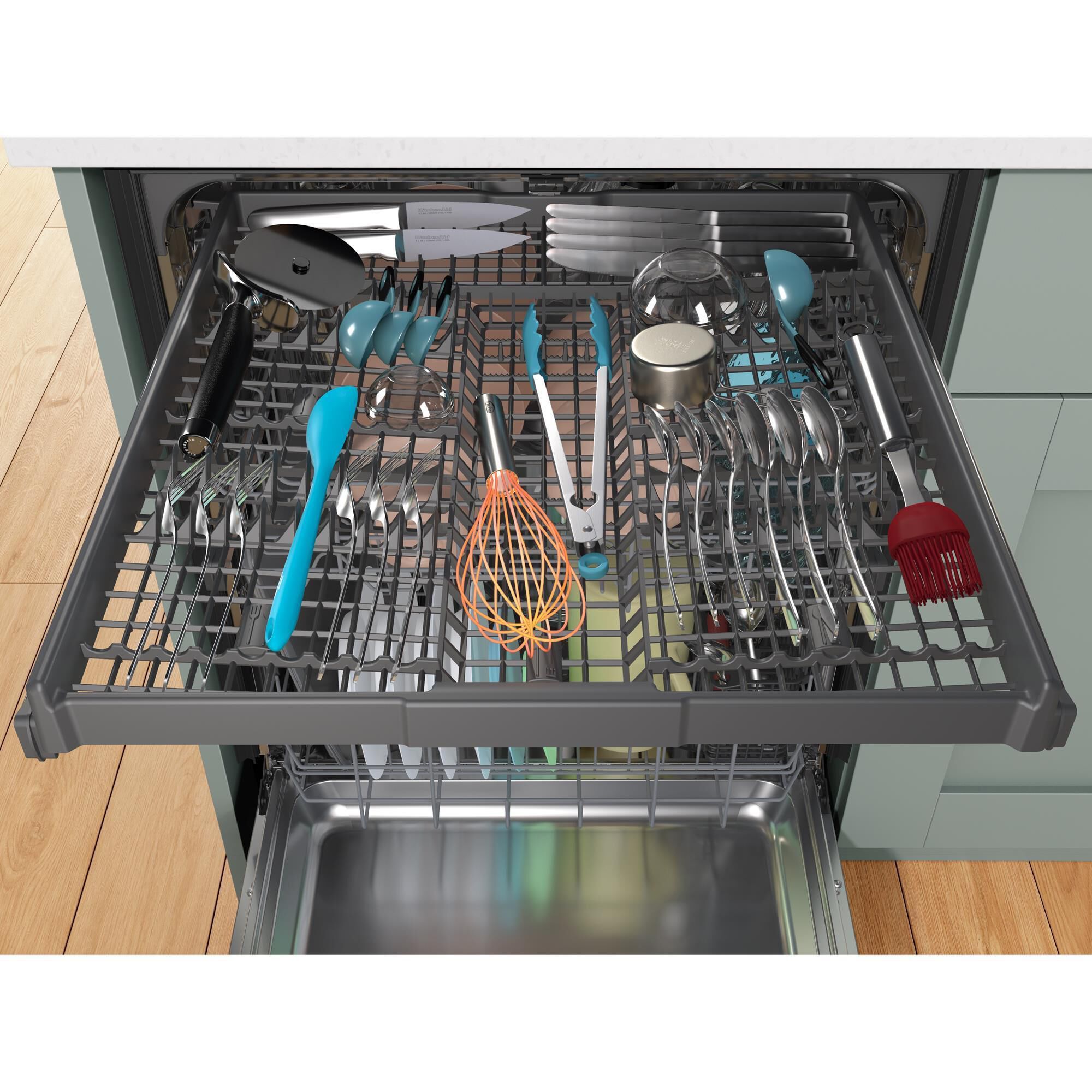 Whirlpool 24" Fully Integrated Dishwasher in Black, , large