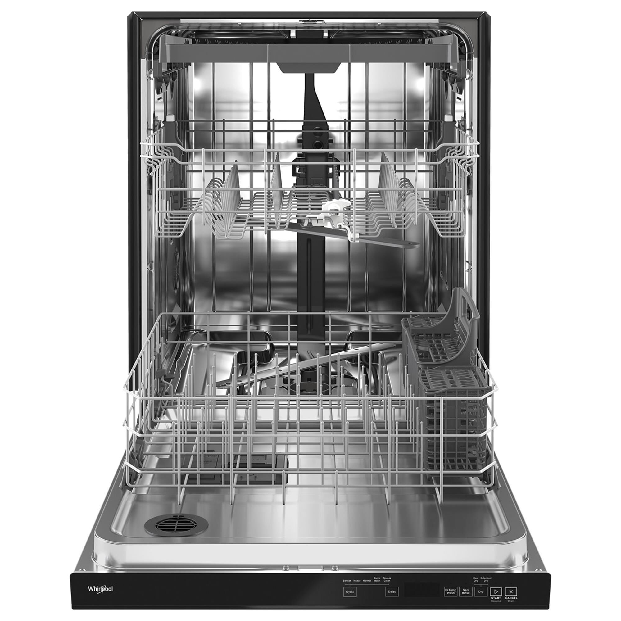 Whirlpool 24" Fully Integrated Dishwasher in Black, , large