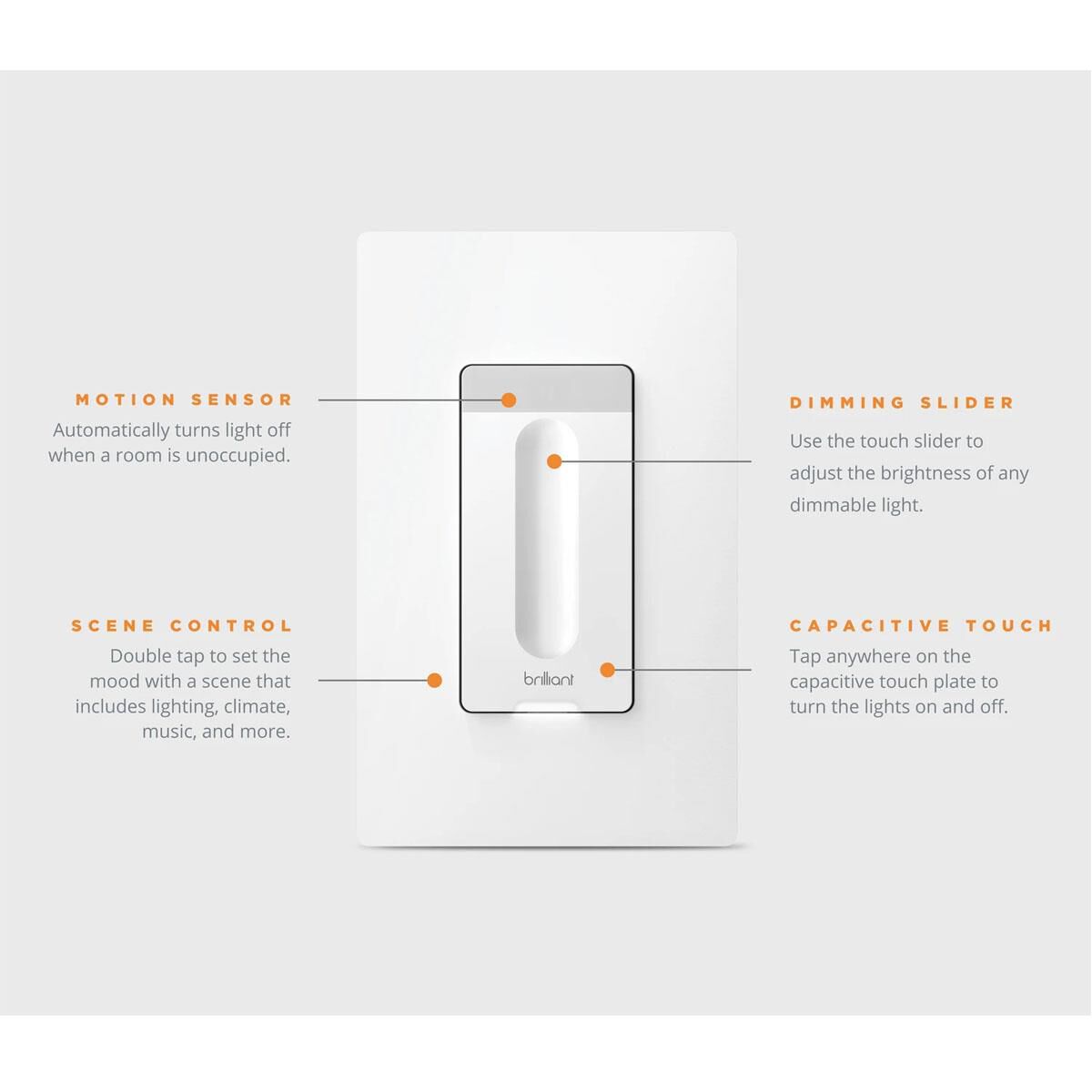 Brilliant Smart Dimmer Switch, , large
