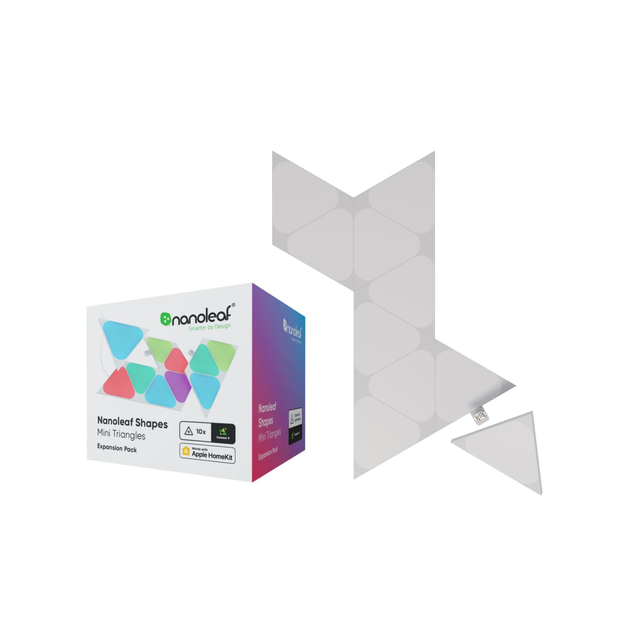 Nanoleaf Shapes Mini Triangle 10-Piece Expansion Pack, , large