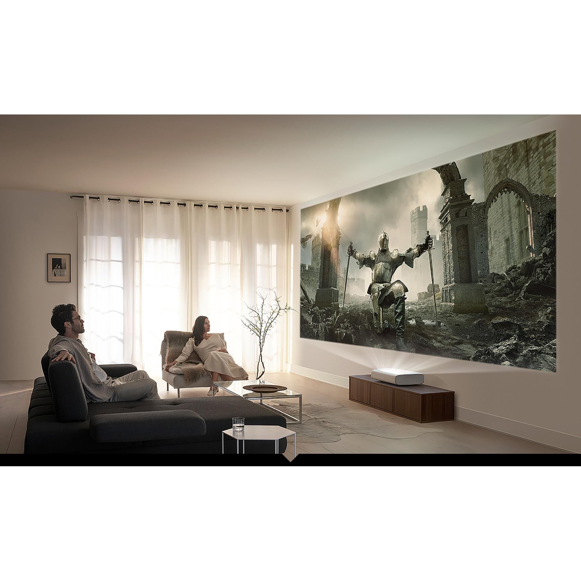 Samsung 130" The Premiere 4K UHD Smart Triple Laser Projector in White, , large
