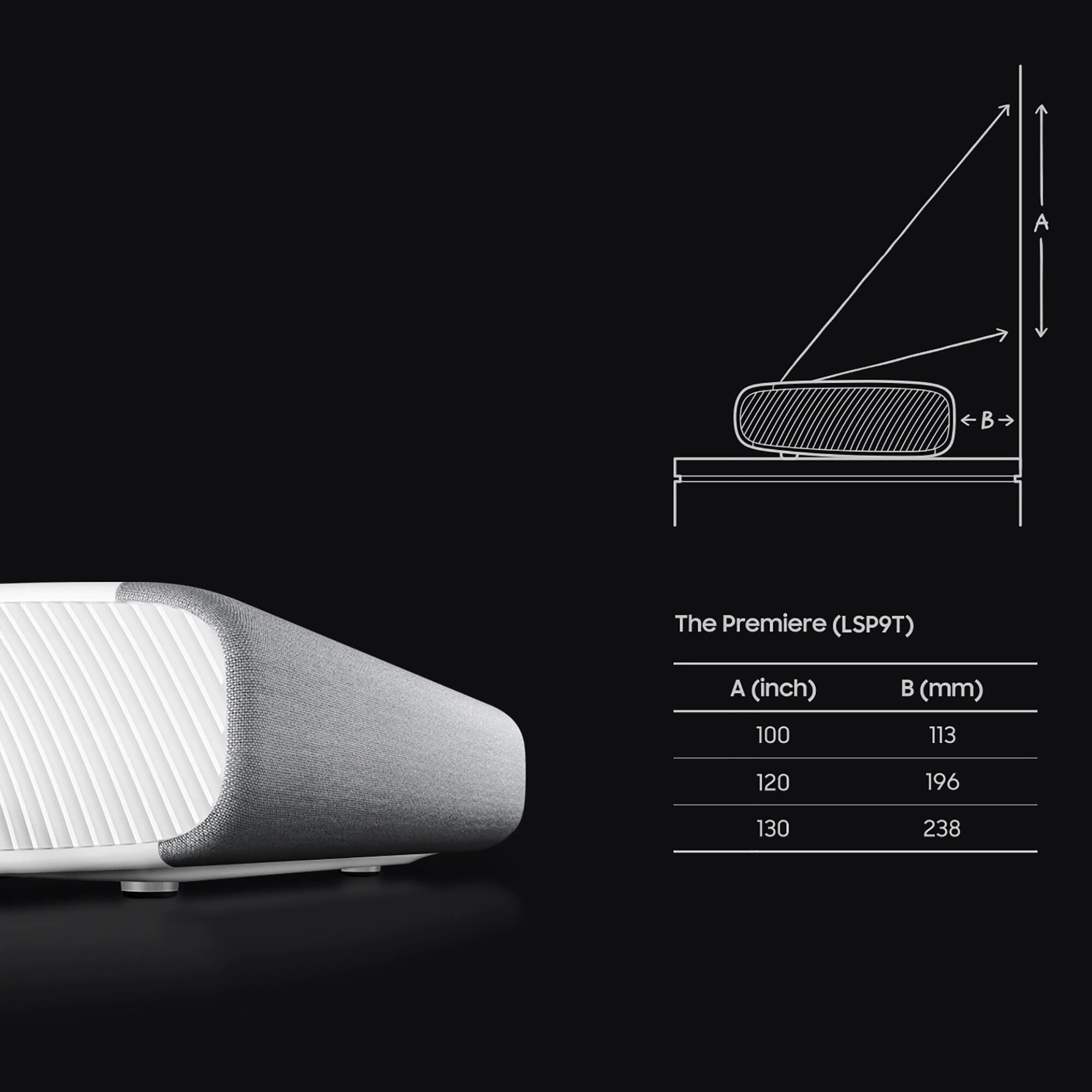 Samsung 130" The Premiere 4K UHD Smart Triple Laser Projector in White, , large