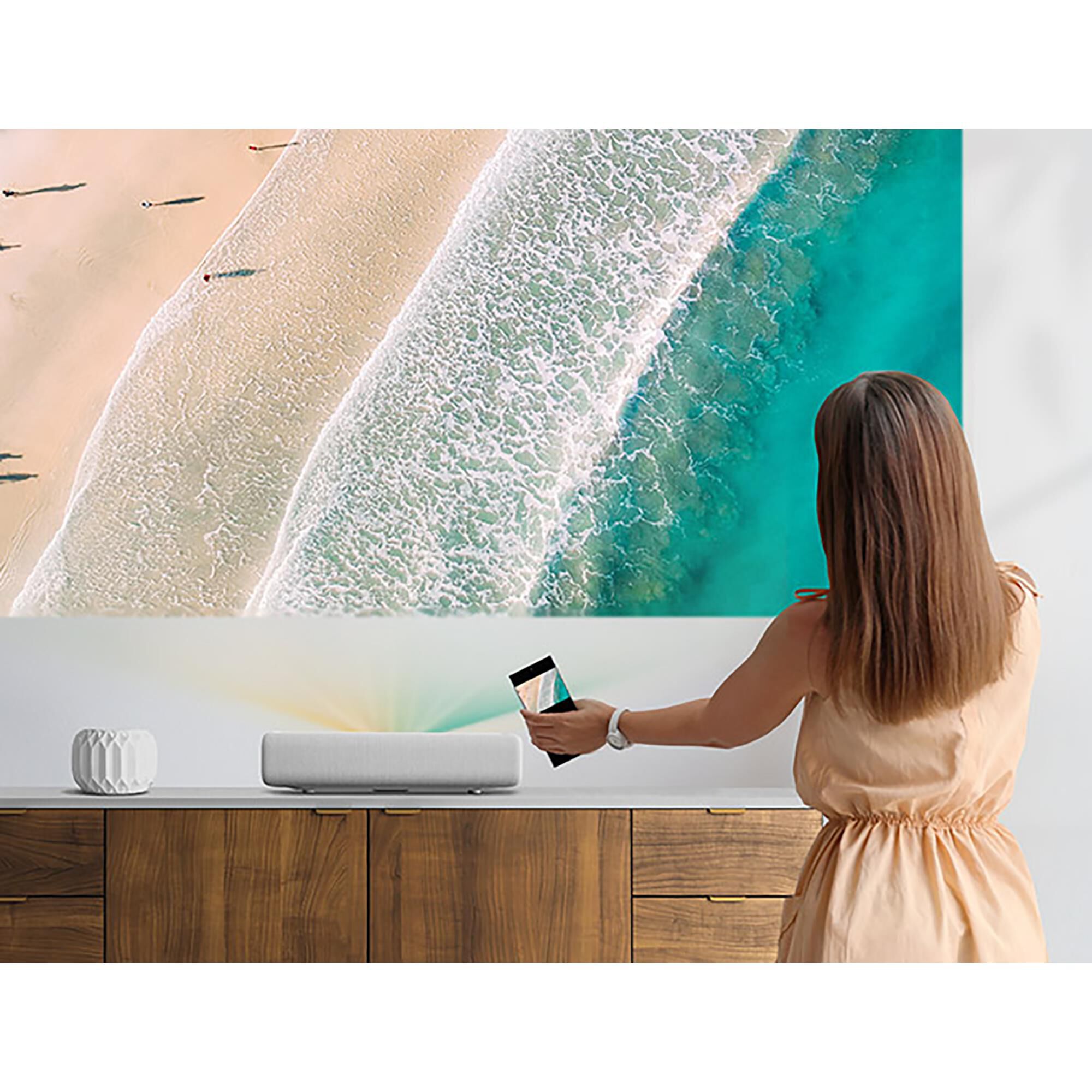 Samsung 120" The Premiere 4K UHD Single Smart Laser Projector in White, , large