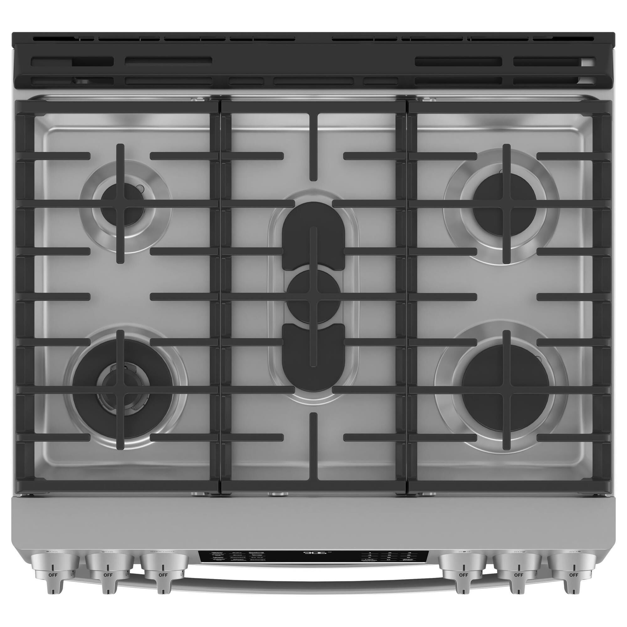 GE Profile 30" Slide-In Front-Control Double Oven Range in Fingerprint Resistant Stainless Steel, , large