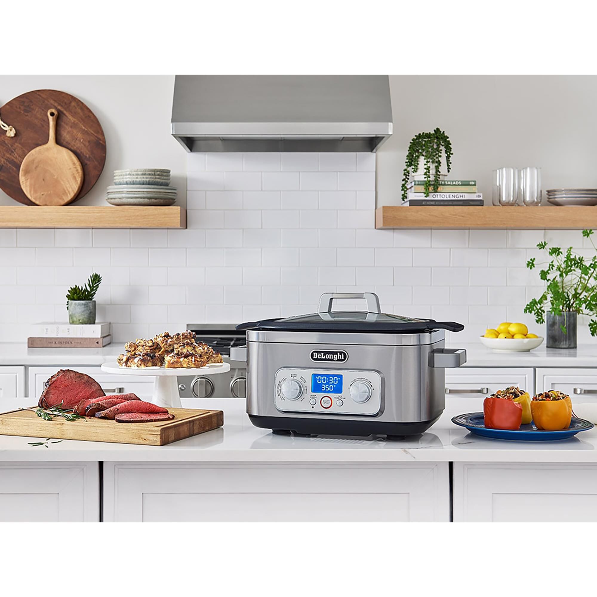 De"Longhi Livenza 6-Quart All-In-One Programmable Multi Cooker in Silver, , large
