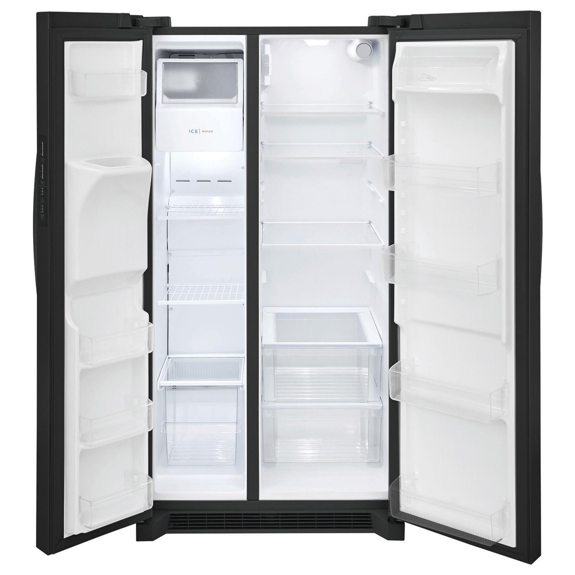 Frigidaire 25.6 Cu. Ft. Standard Depth Side-by-Side Refrigerator in Black