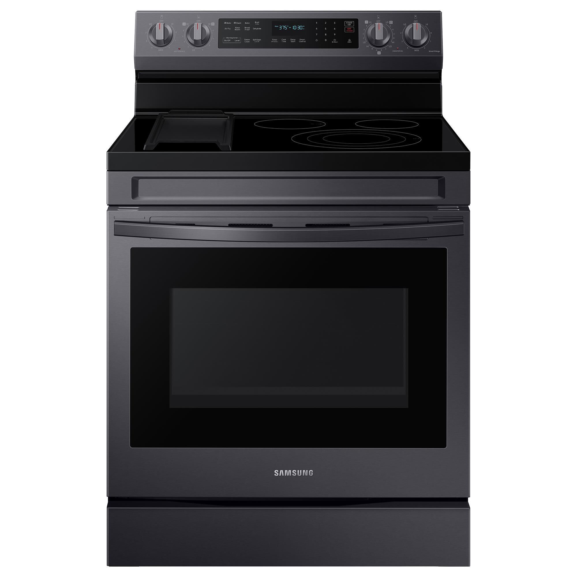 Samsung 6.3 Cu. Ft. Freestanding Electric Range with Air Fry, Wi-Fi and Griddle in Black Stainless Steel, , large