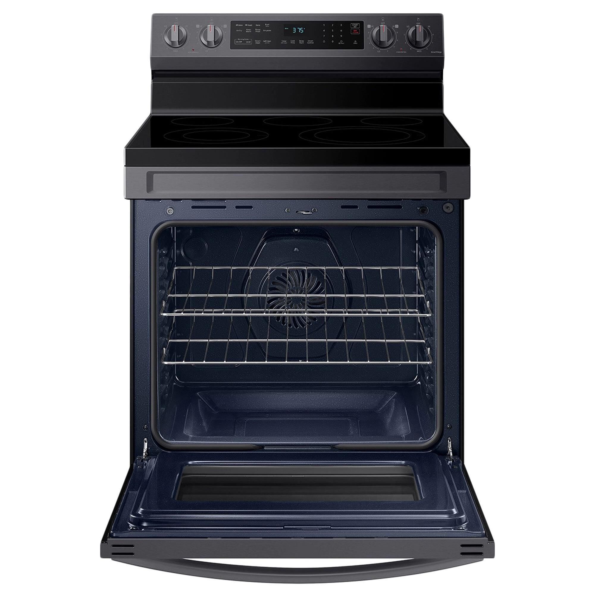 Samsung 6.3 Cu. Ft. Freestanding Electric Range with No-Preheat Air Fry in Black Stainless Steel, , large