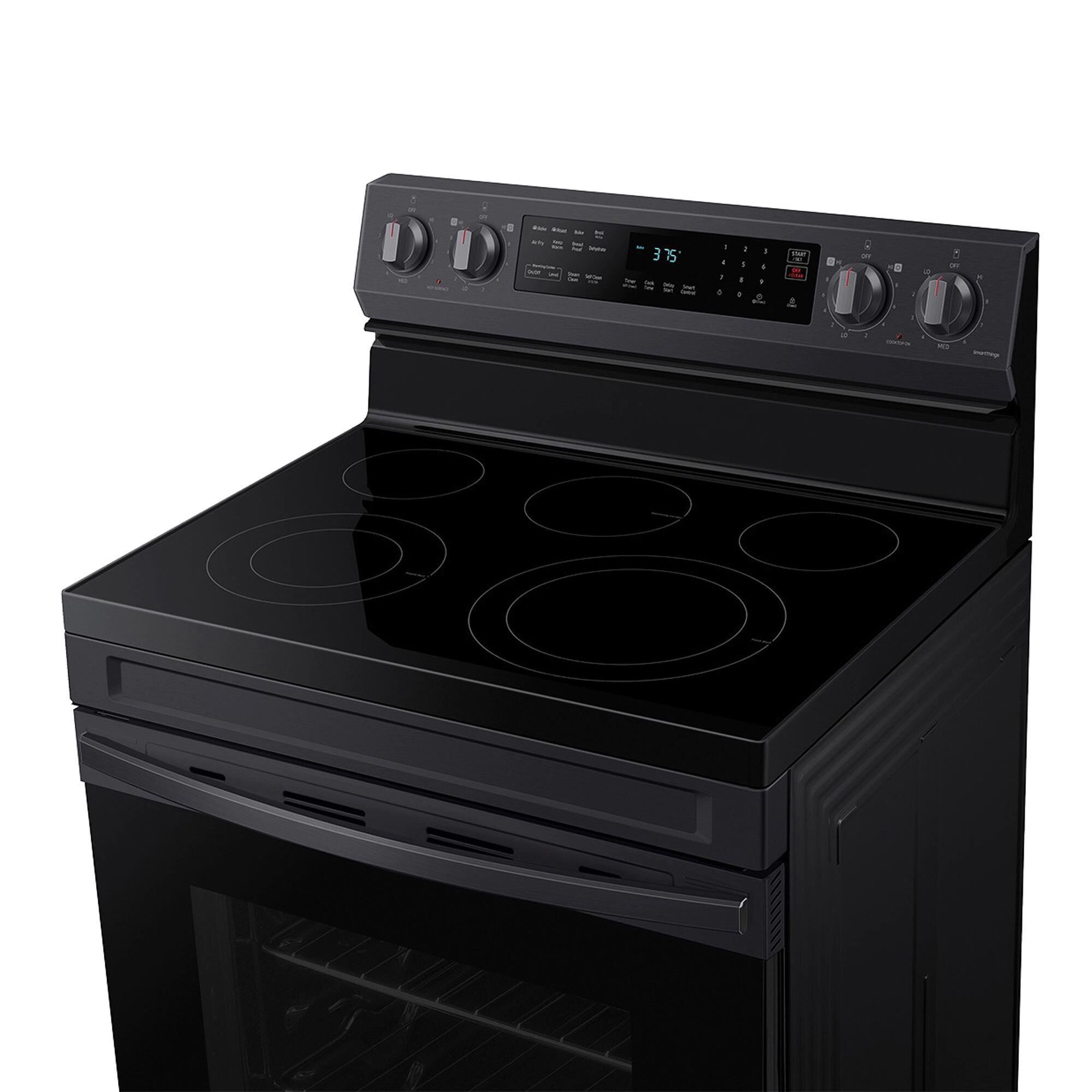 Samsung 6.3 Cu. Ft. Freestanding Electric Range with No-Preheat Air Fry in Black Stainless Steel, , large