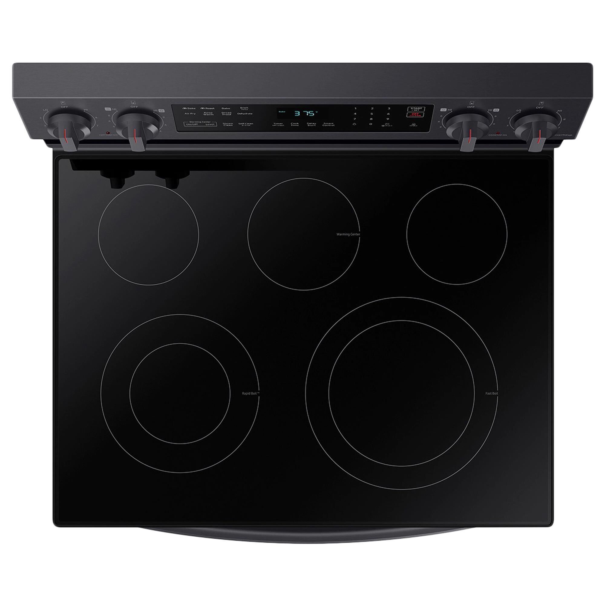 Samsung 6.3 Cu. Ft. Freestanding Electric Range with No-Preheat Air Fry in Black Stainless Steel, , large