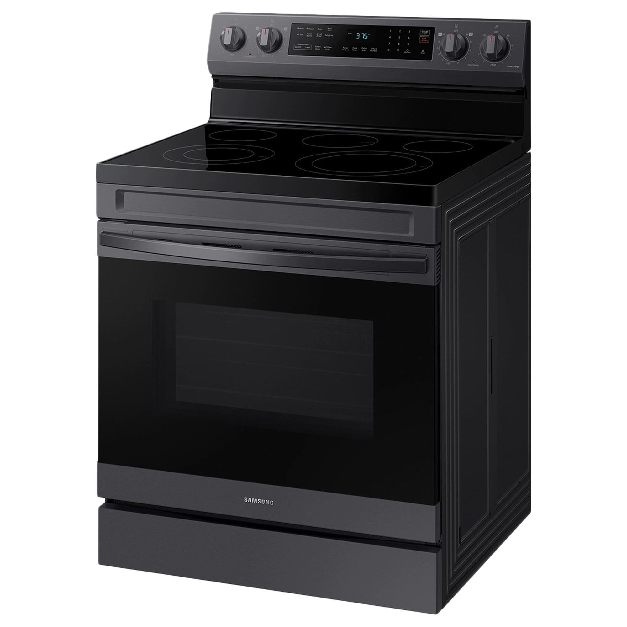 Samsung 6.3 Cu. Ft. Freestanding Electric Range with No-Preheat Air Fry in Black Stainless Steel, , large