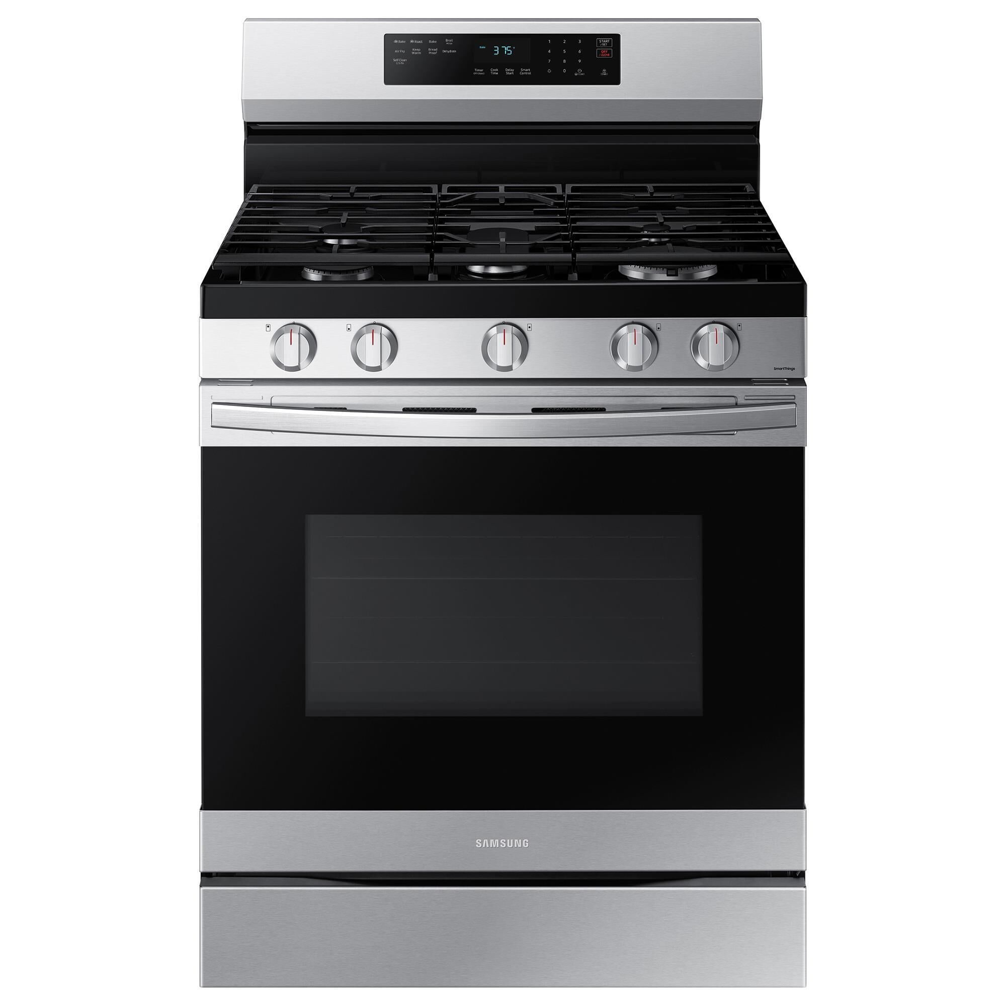 Samsung 6 Cu. Ft. Freestanding Gas Range with Wi-Fi and Air Fry in Stainless Steel, , large